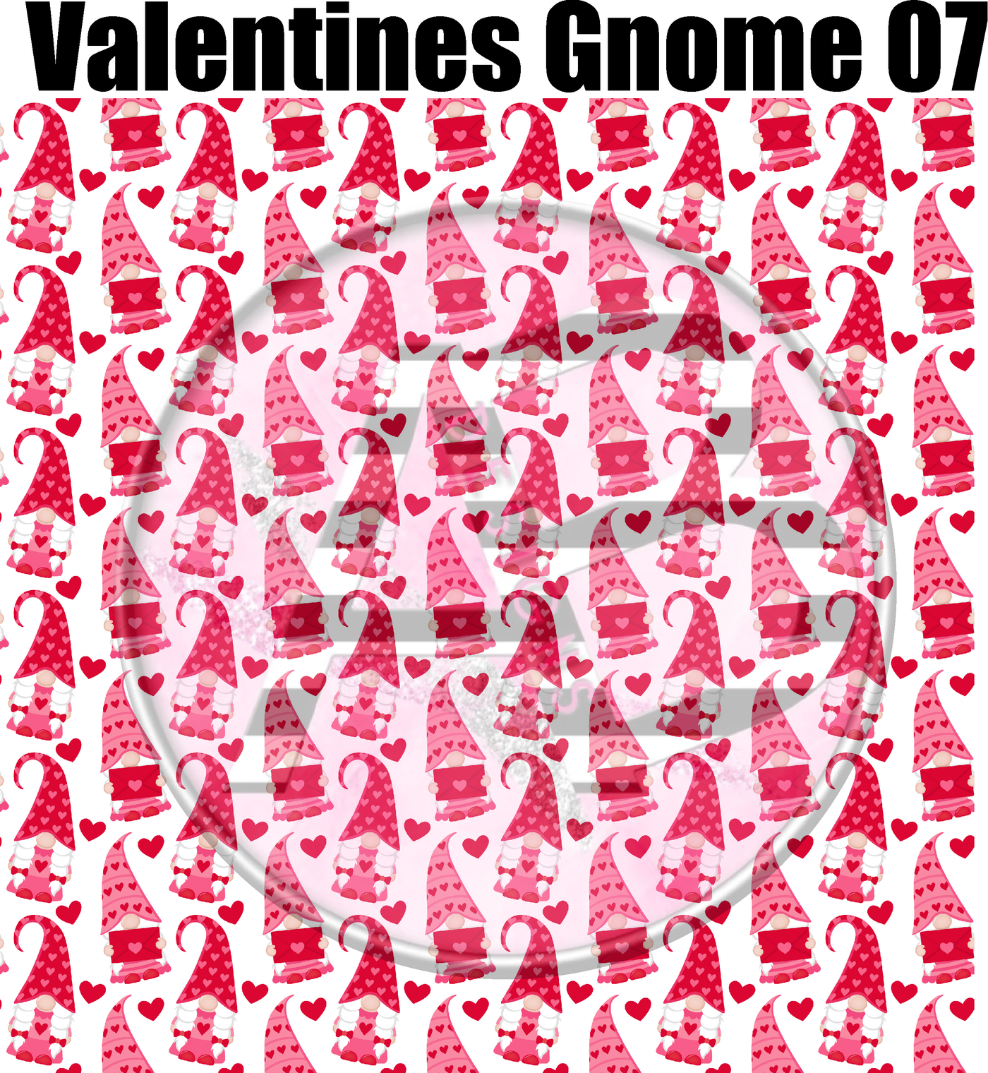 Adhesive Patterned Vinyl - Valentines Gnome 7