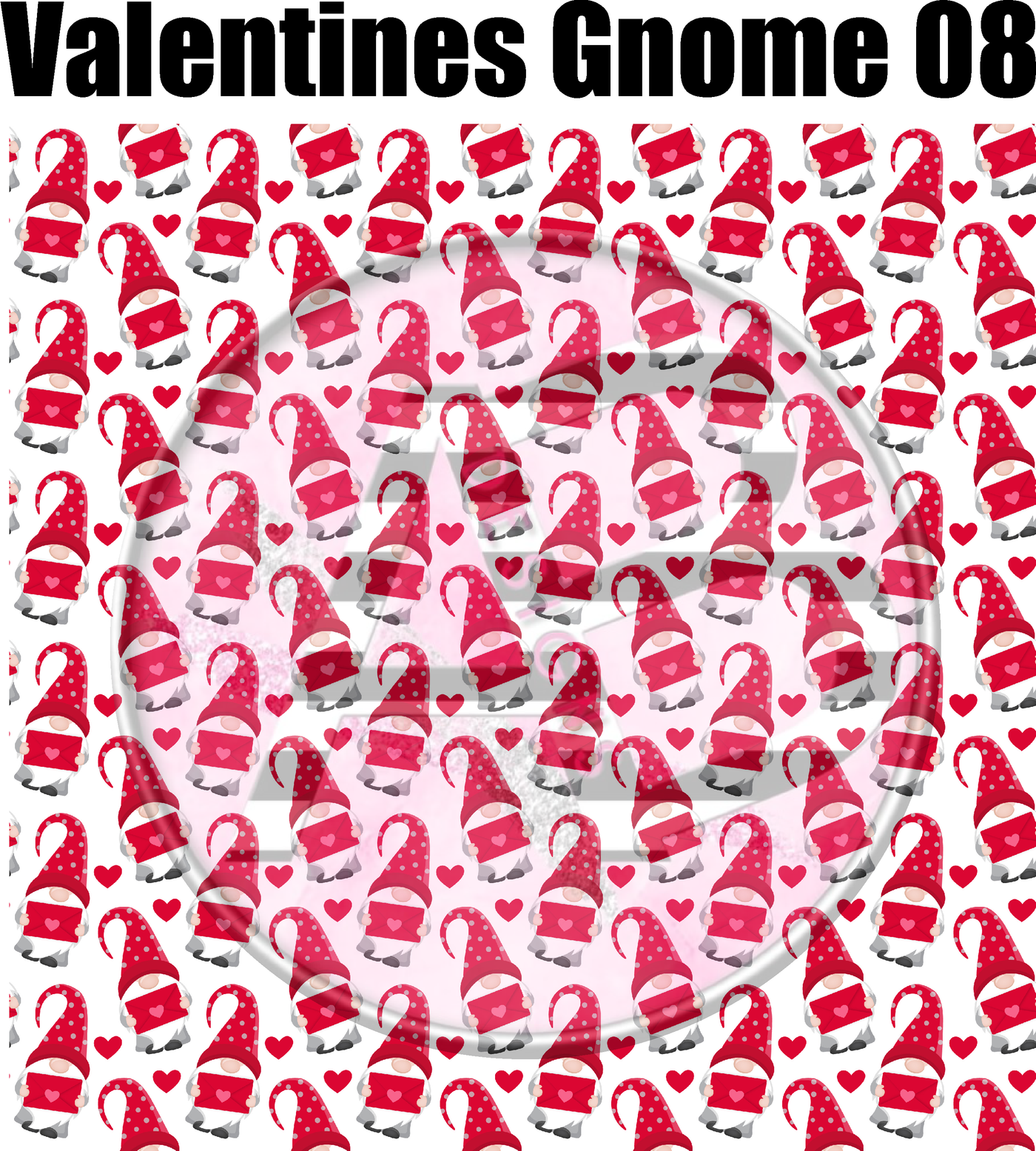 Adhesive Patterned Vinyl - Valentines Gnome 8