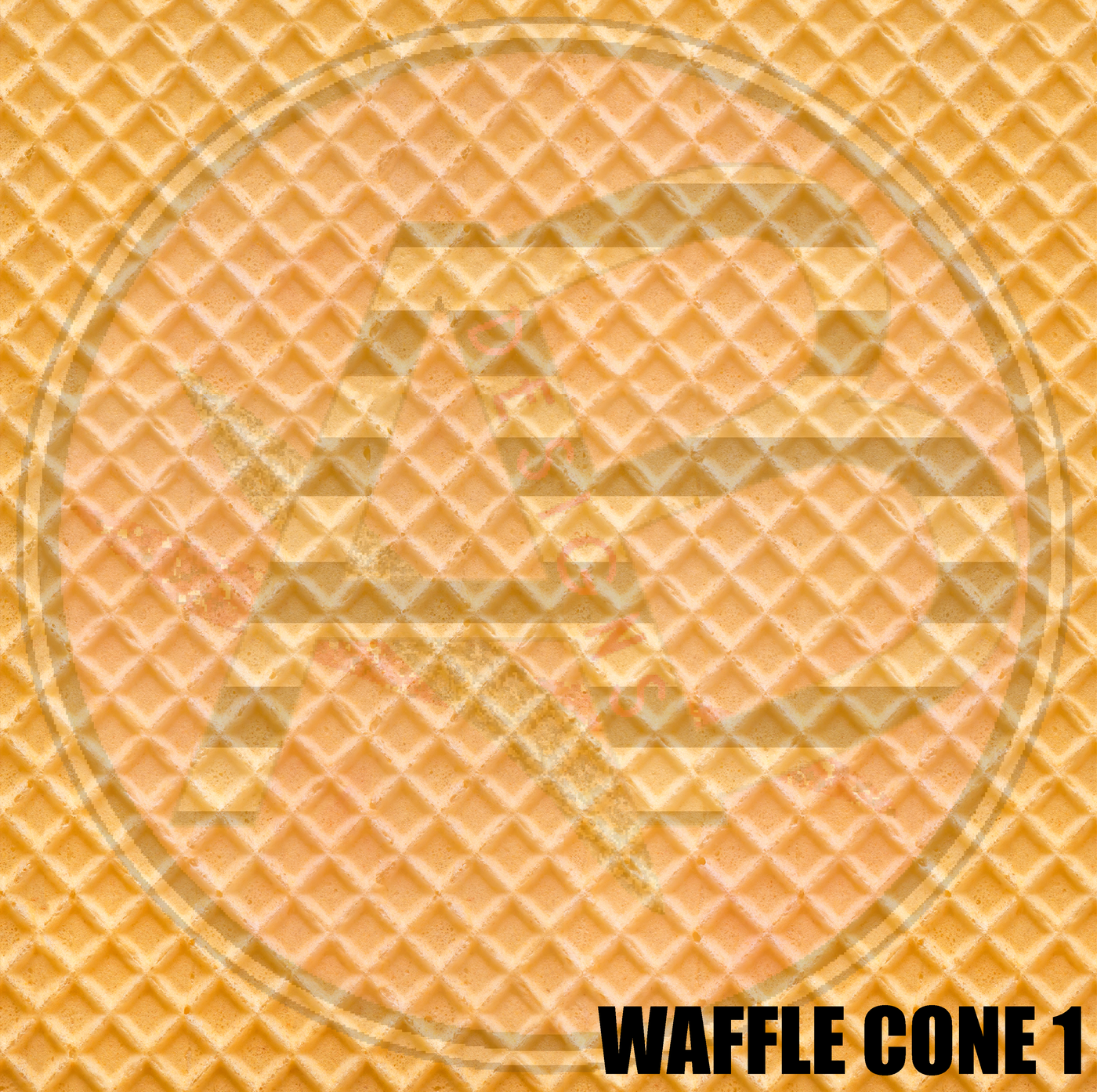 Adhesive Patterned Vinyl - Waffle Cone 1