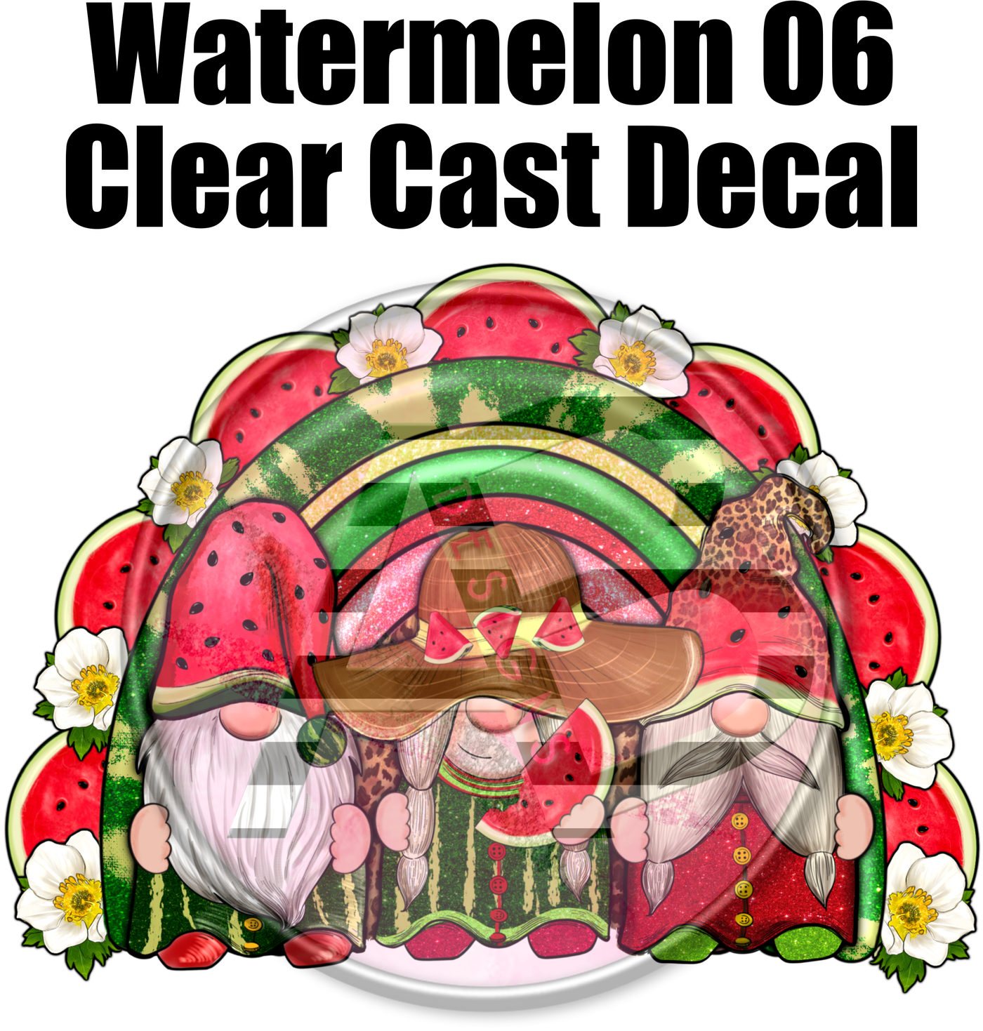 Watermelon 06 - Clear Cast Decal