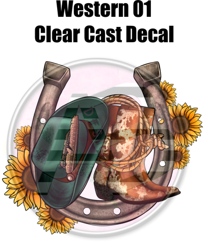 Western 01  - Clear Cast Decal