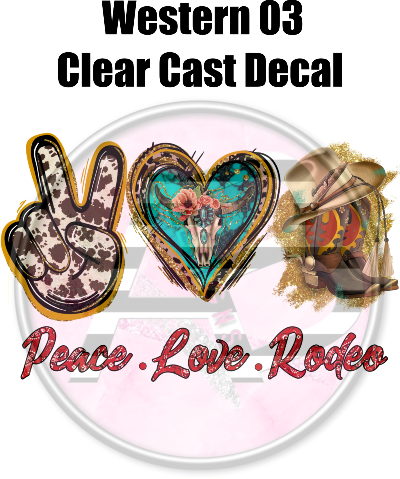 Western 03  - Clear Cast Decal