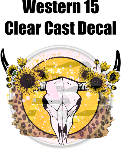 Western 15 - Clear Cast Decal - 71