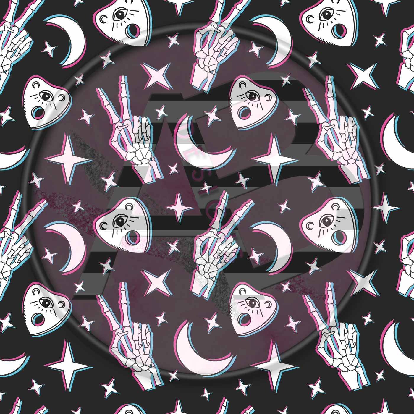 Adhesive Patterned Vinyl - Witchy 111