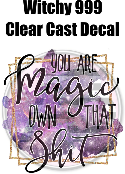 Witchy 999 - Clear Cast Decal