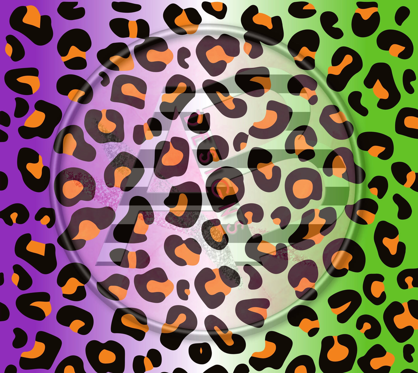 Adhesive Patterned Vinyl - Halloween Cheetah Leopard Jaguar 06