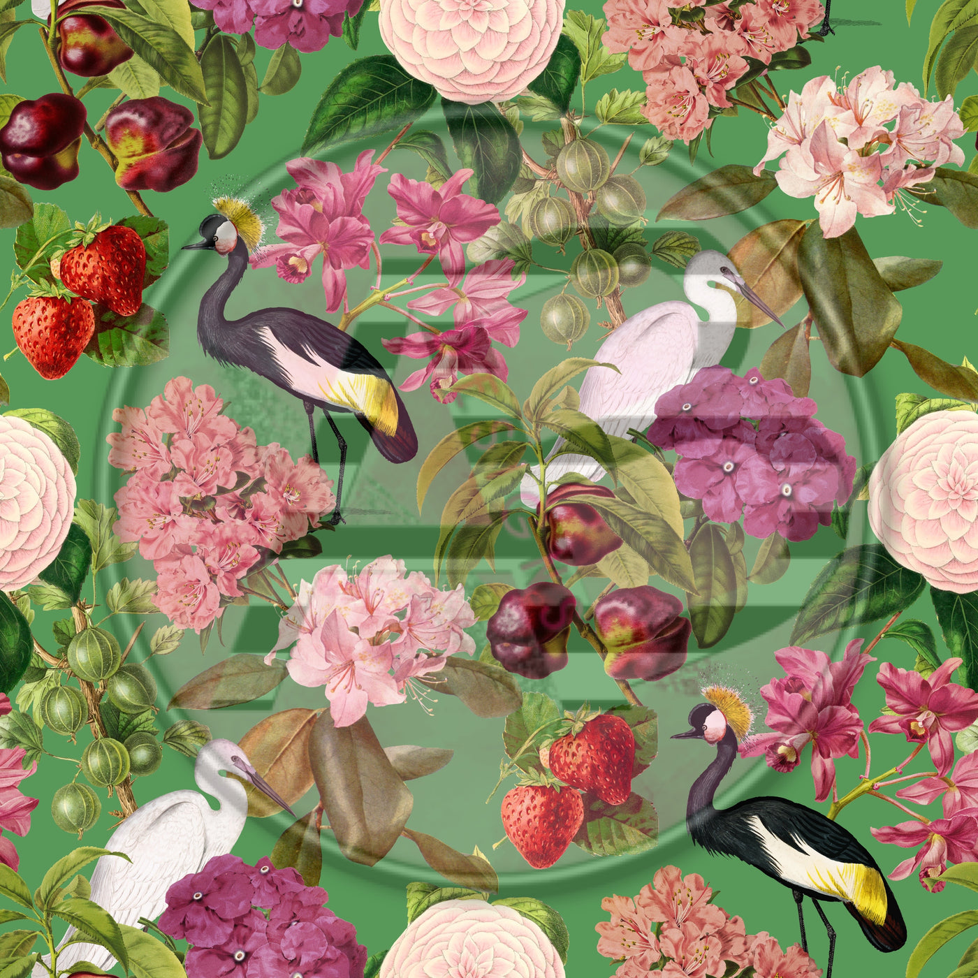 Adhesive Patterned Vinyl - Garden 1769