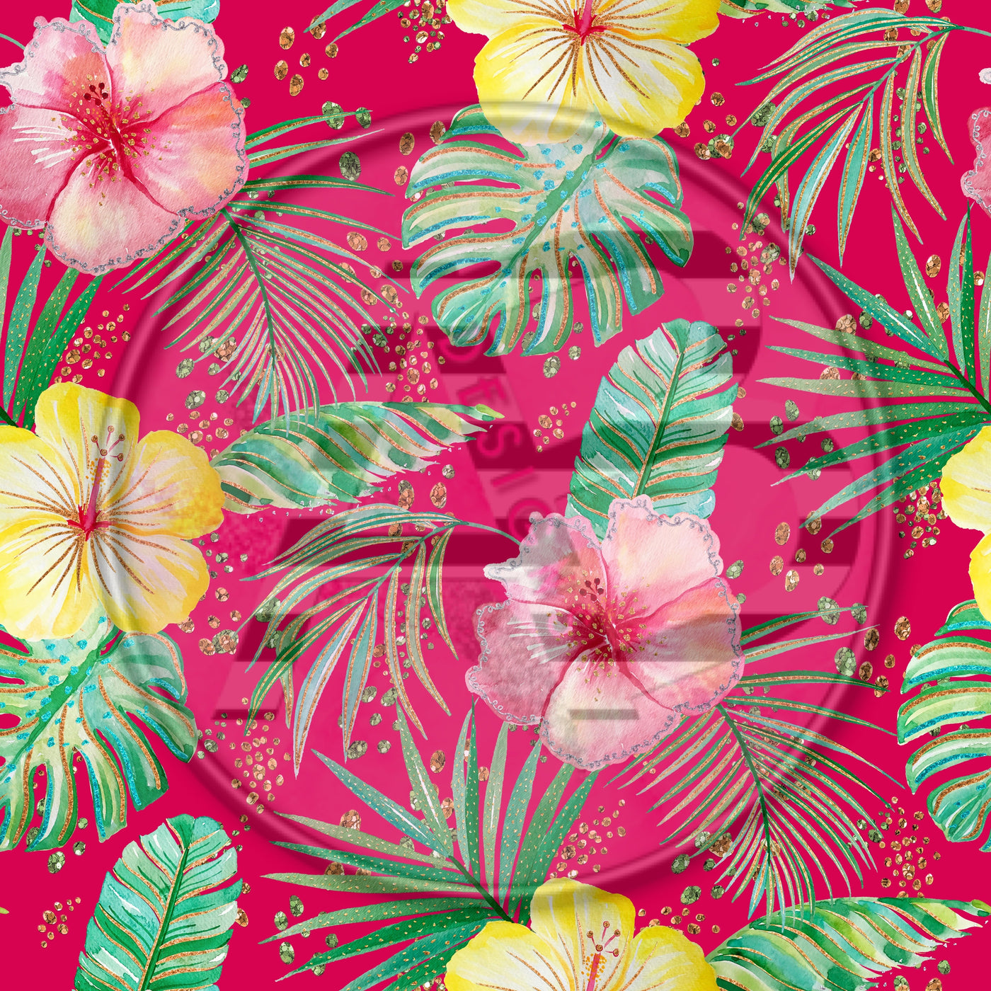 Adhesive Patterned Vinyl - Tropical 715