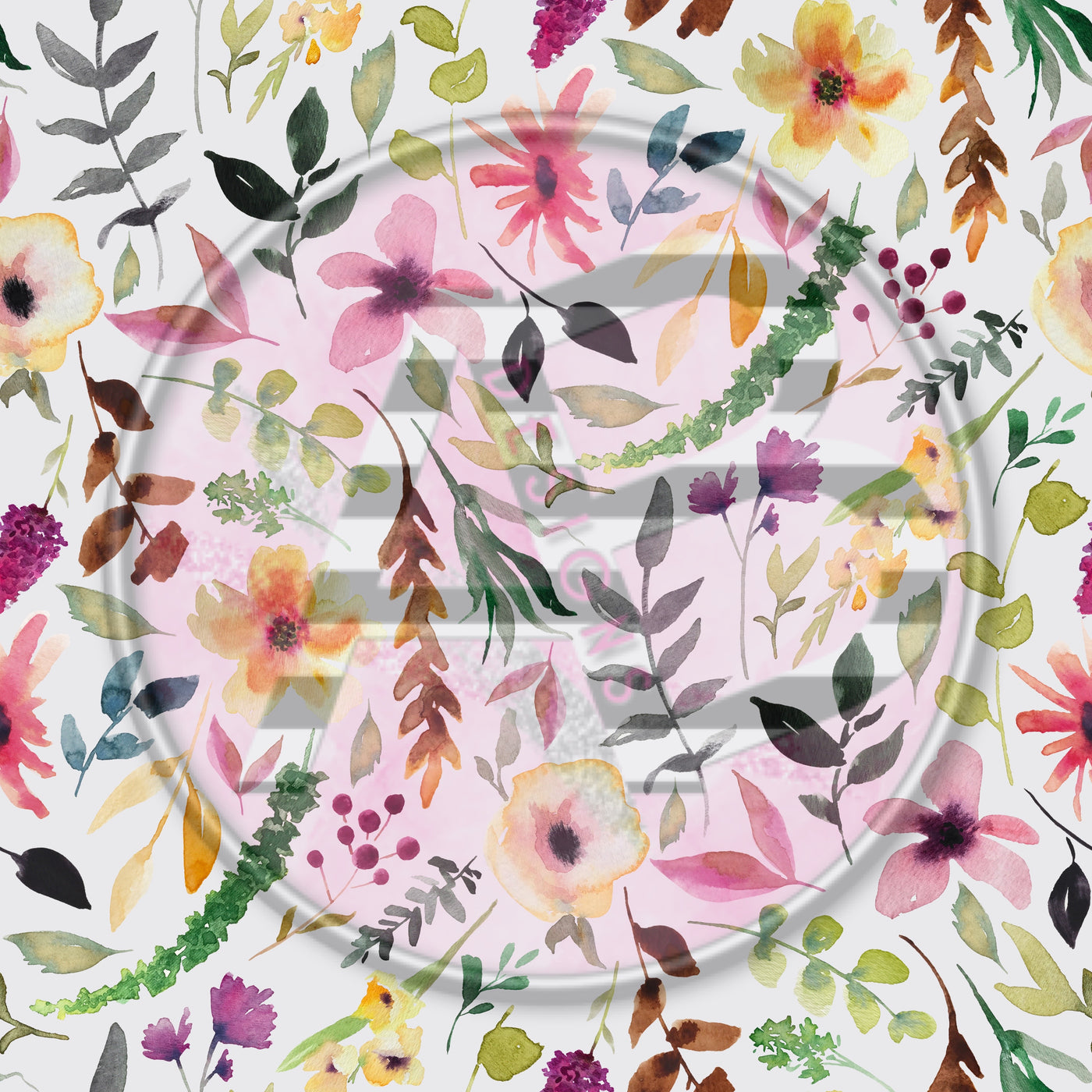 Adhesive Patterned Vinyl - Floral 1683