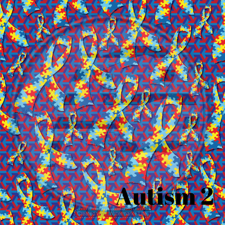 Adhesive Patterned Vinyl - Autism 2