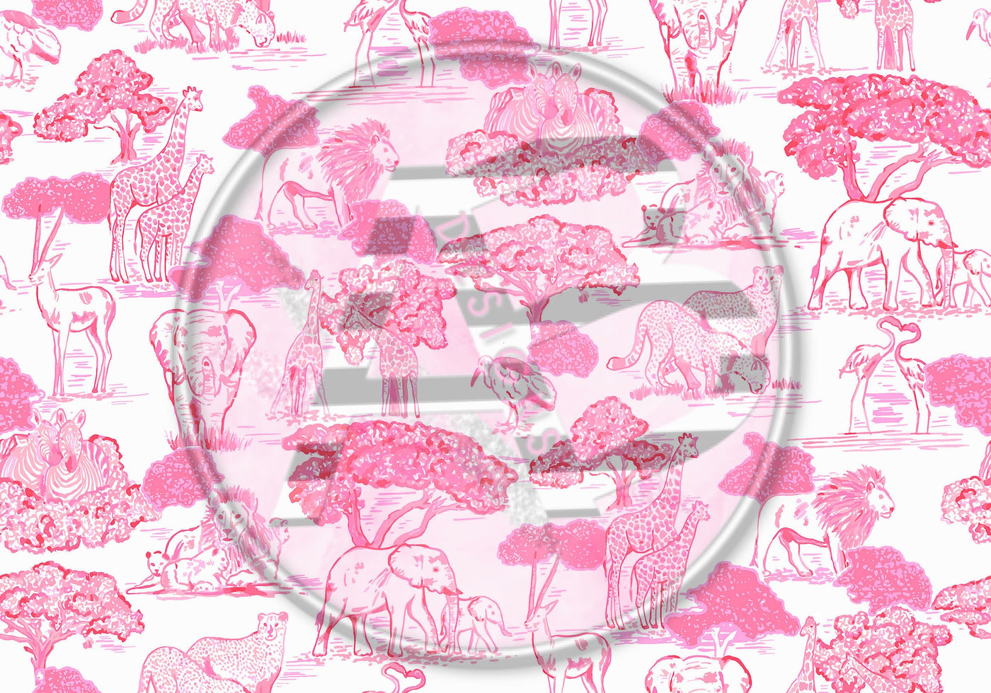 Adhesive Patterned Vinyl - Animals 2101