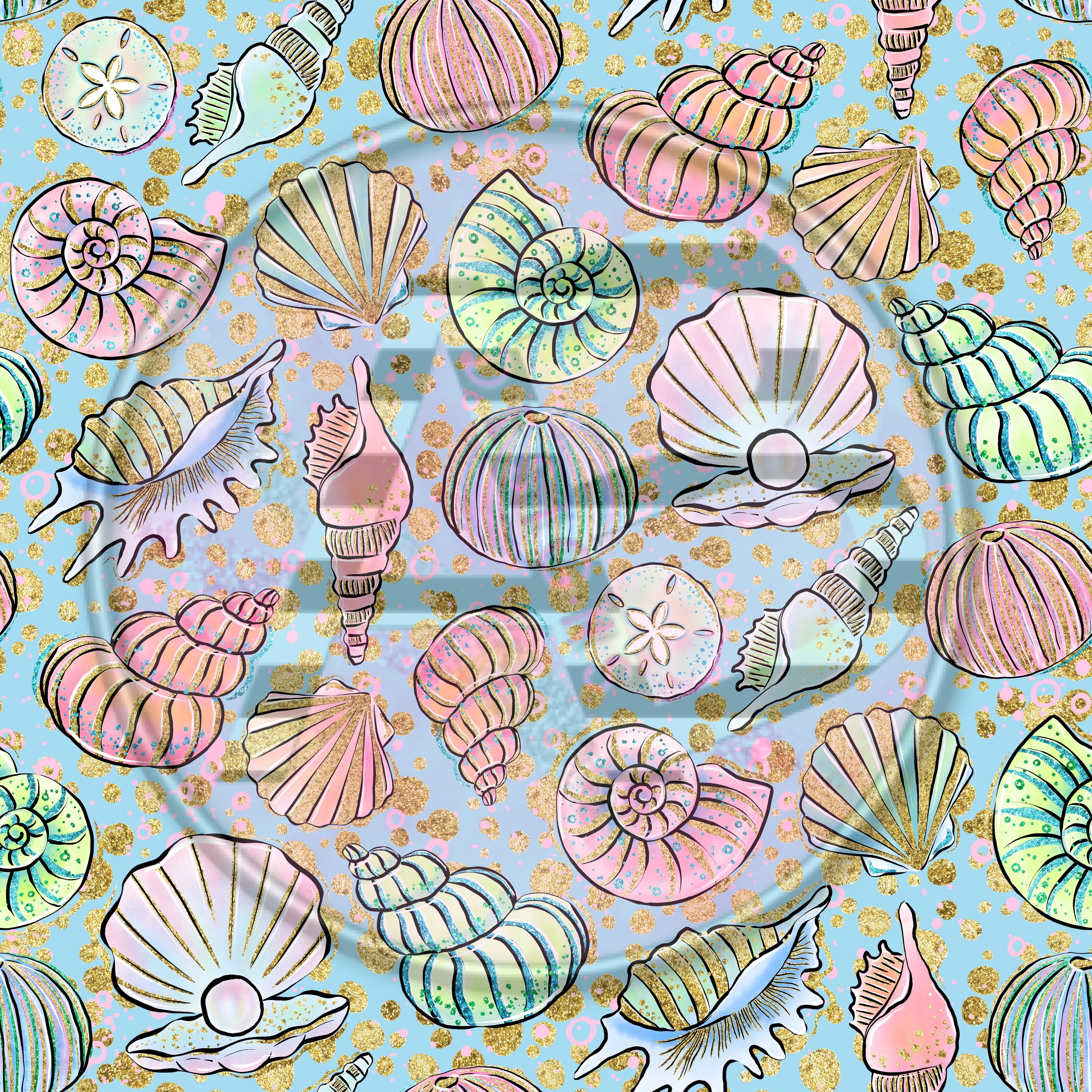 Adhesive Patterned Vinyl - Shells 1878 – AB Designs, Co.