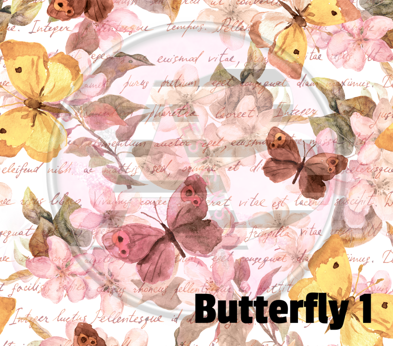 Adhesive Patterned Vinyl - Butterfly 1