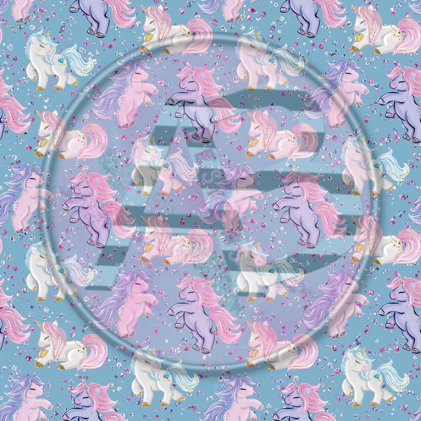 Adhesive Patterned Vinyl - Unicorn 2129