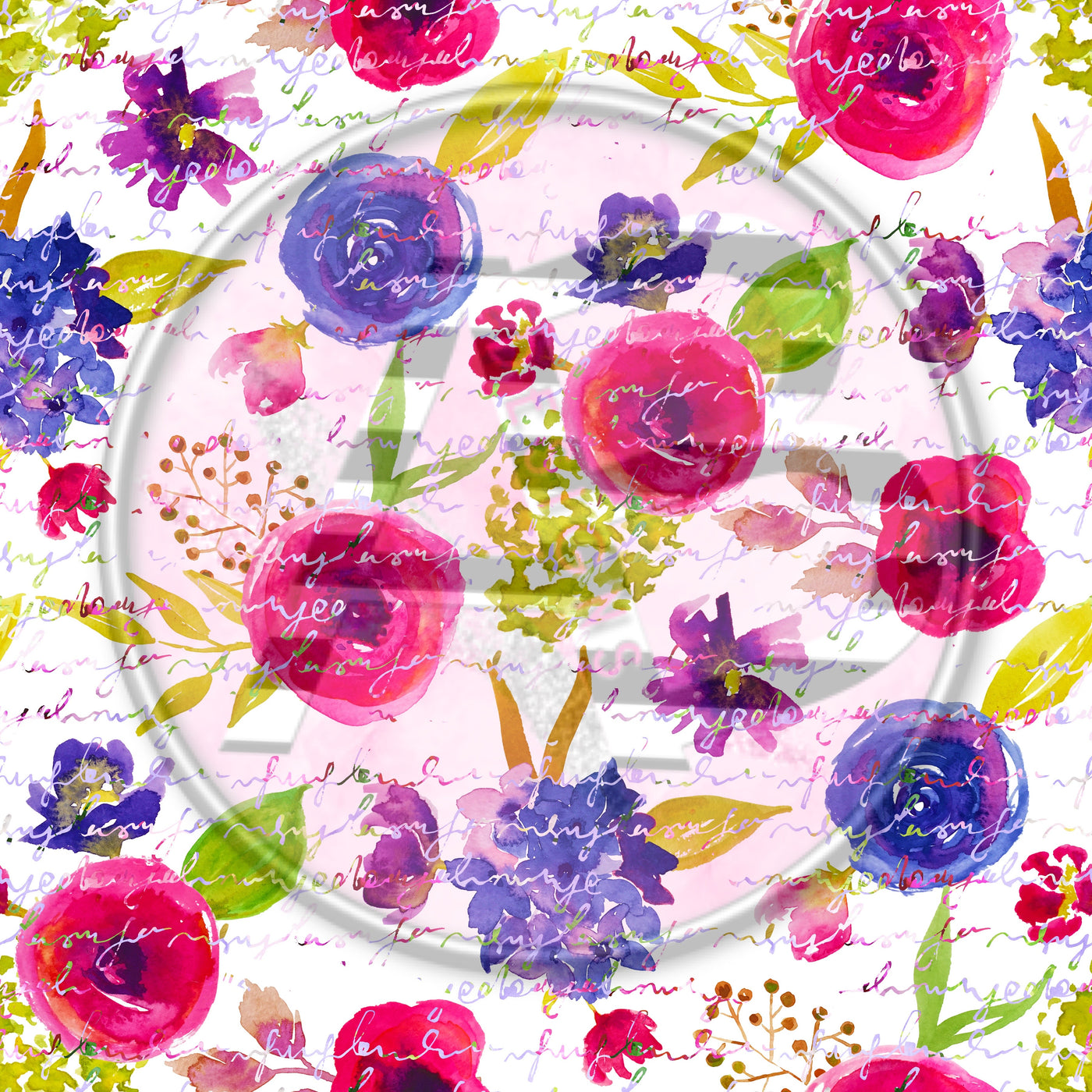 Adhesive Patterned Vinyl - Floral 2202