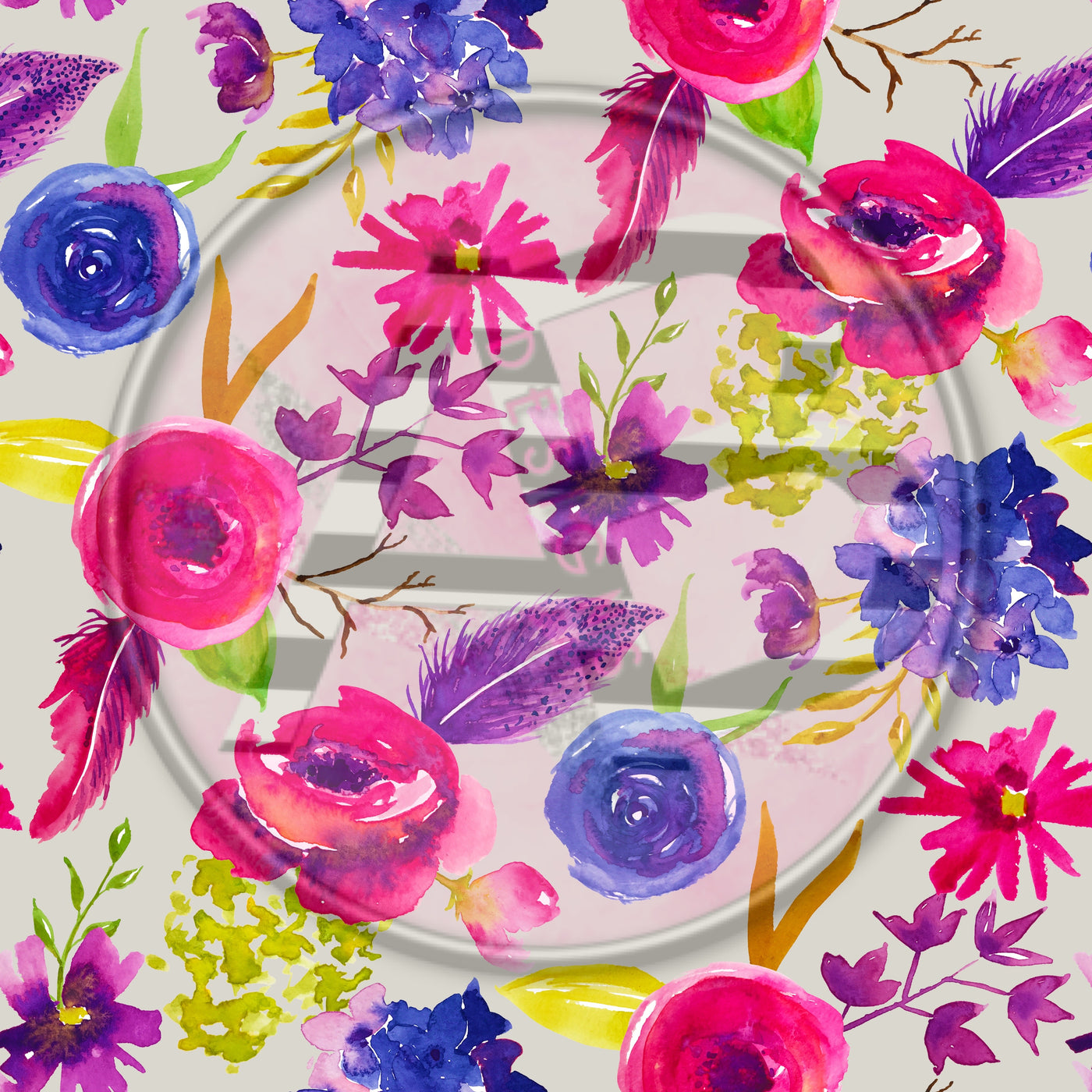 Adhesive Patterned Vinyl - Floral 2205