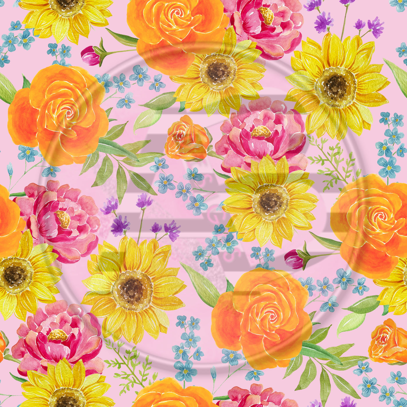 Adhesive Patterned Vinyl - Floral 1071