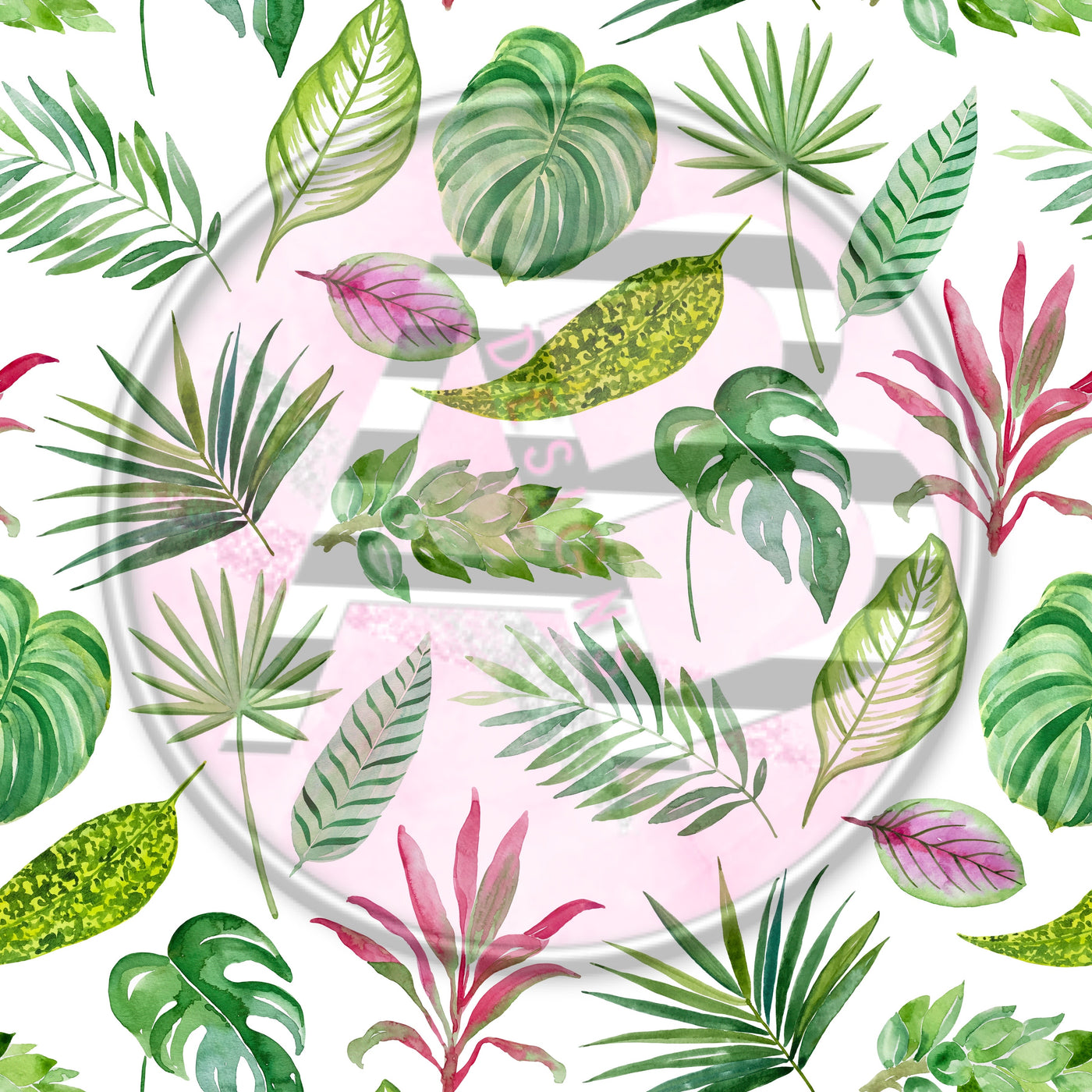 Adhesive Patterned Vinyl - Tropical 2138