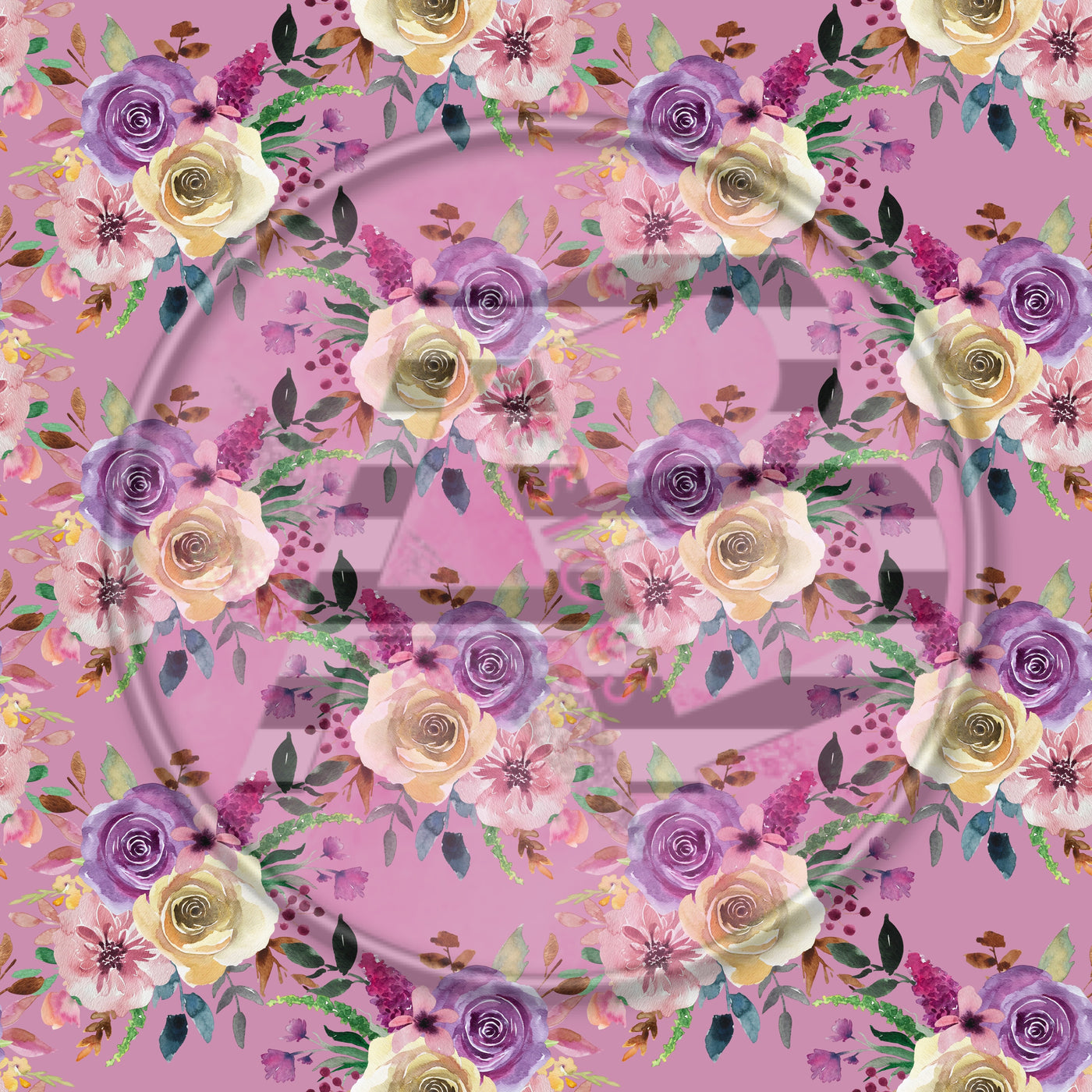 Adhesive Patterned Vinyl - Floral 1614