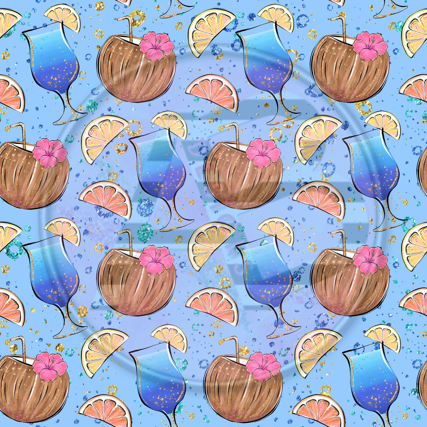 Adhesive Patterned Vinyl - Tropical 1289
