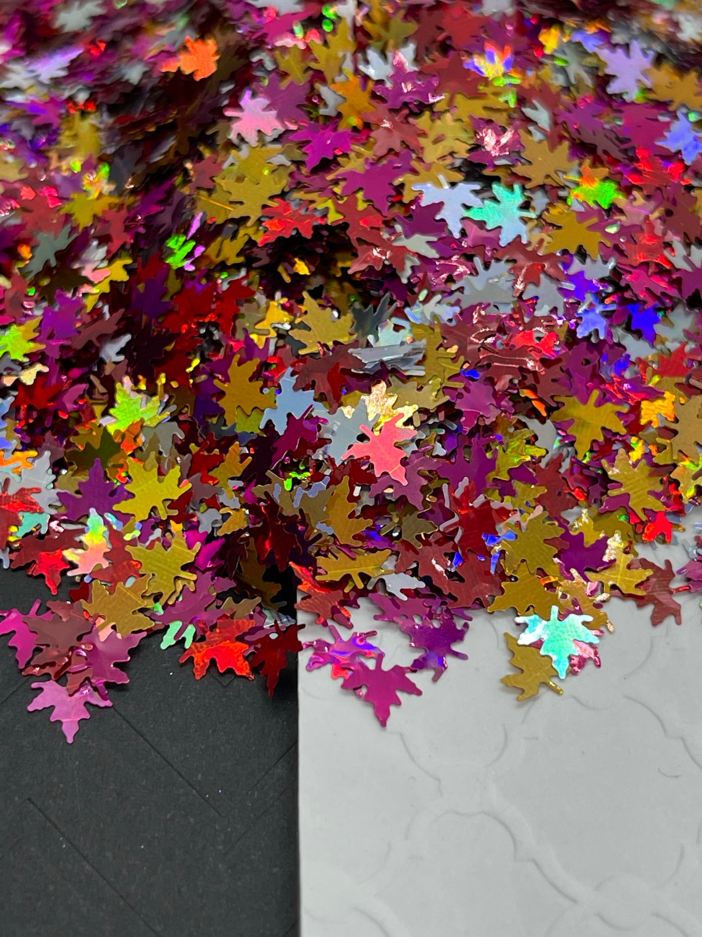Holo Leaves Shaped Glitter