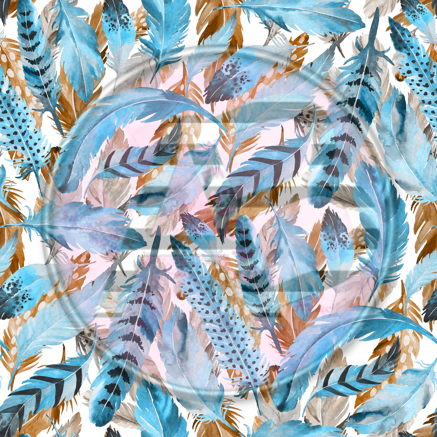 Adhesive Patterned Vinyl - Feathers 272