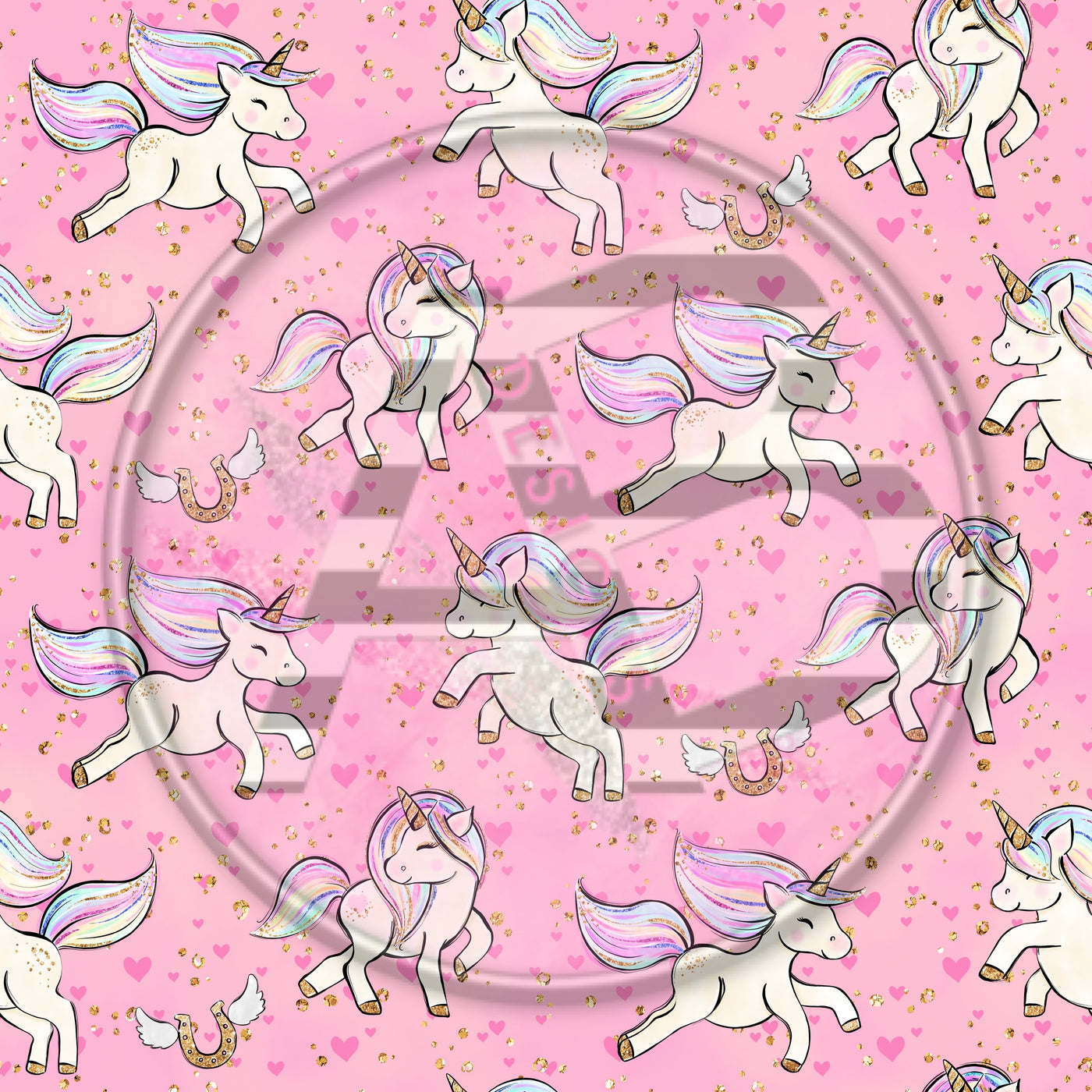 Adhesive Patterned Vinyl - Unicorn 786