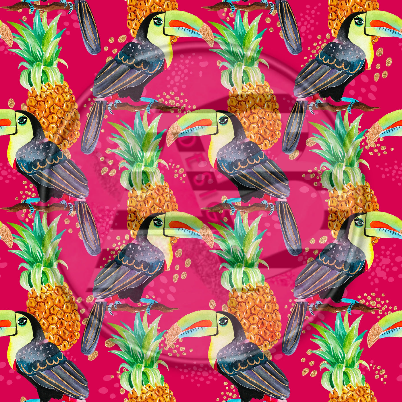 Adhesive Patterned Vinyl - Tropical 706