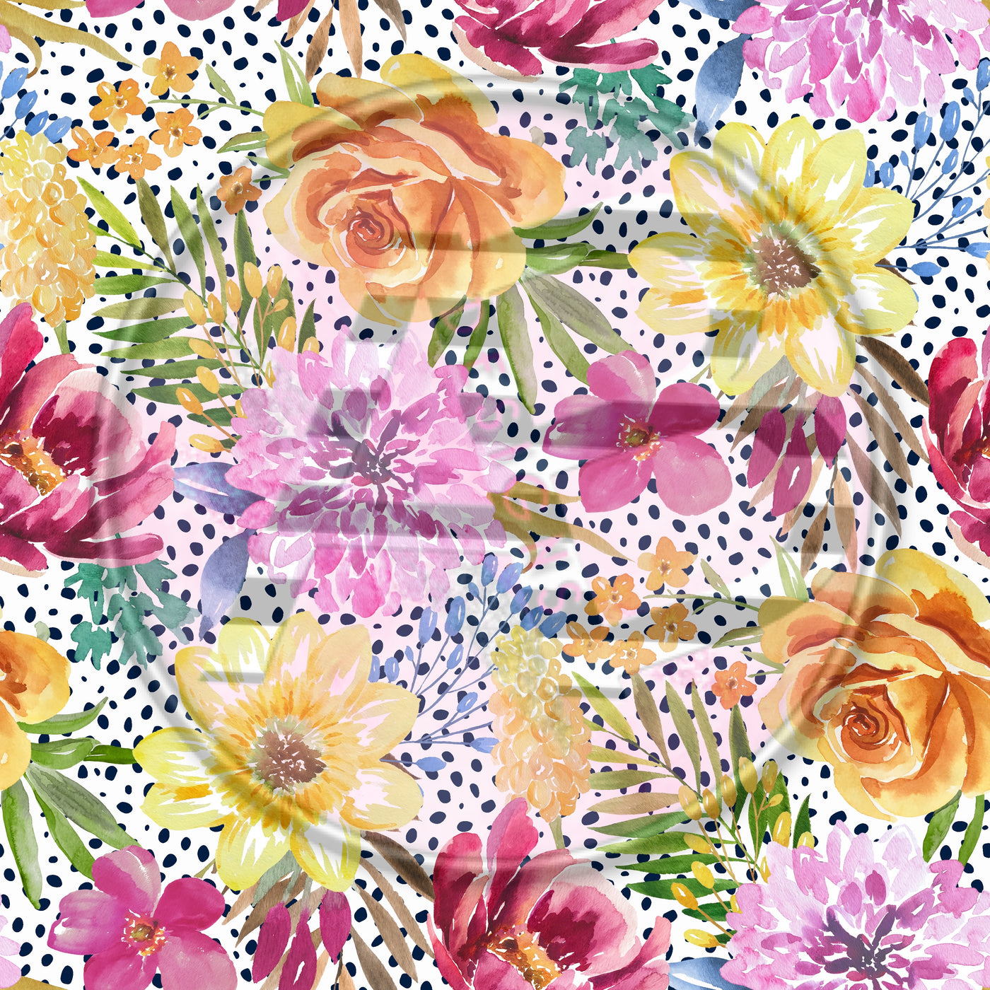 Adhesive Patterned Vinyl - Floral 2206