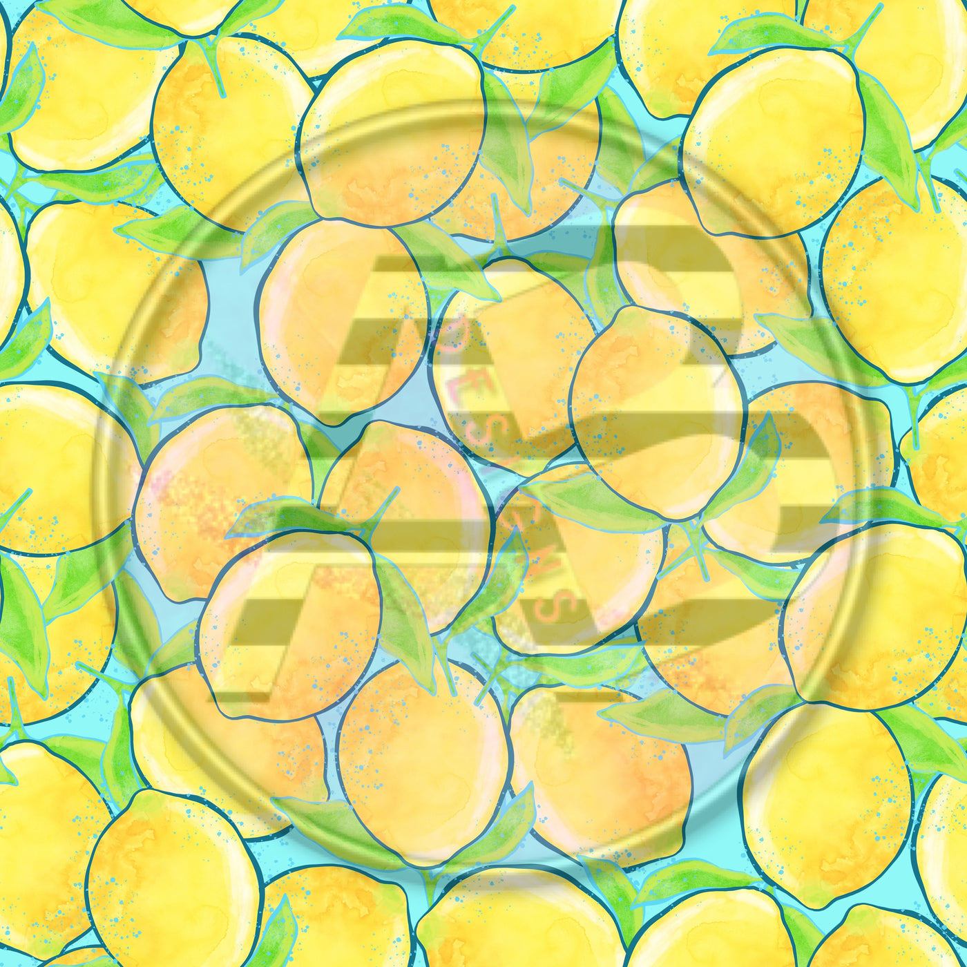 Adhesive Patterned Vinyl - Lemons 2051