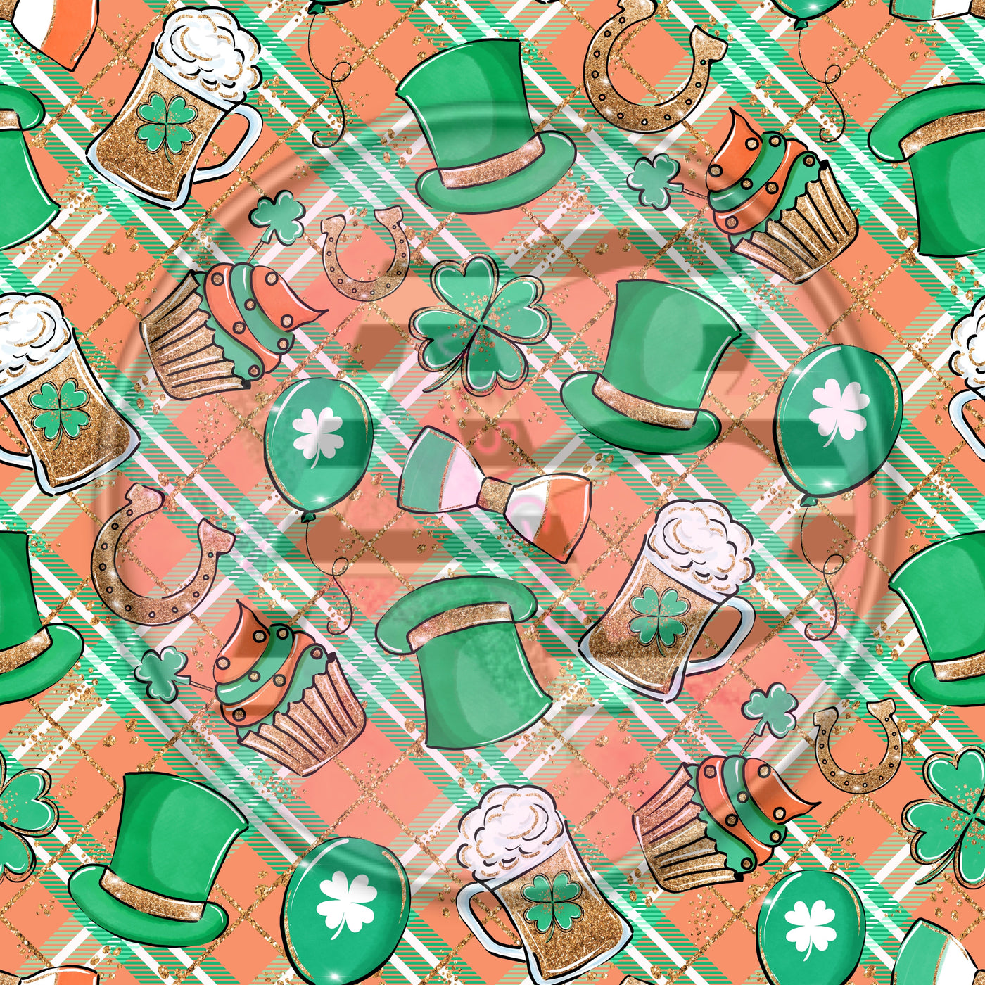 Adhesive Patterned Vinyl - St. Patrick's 1628