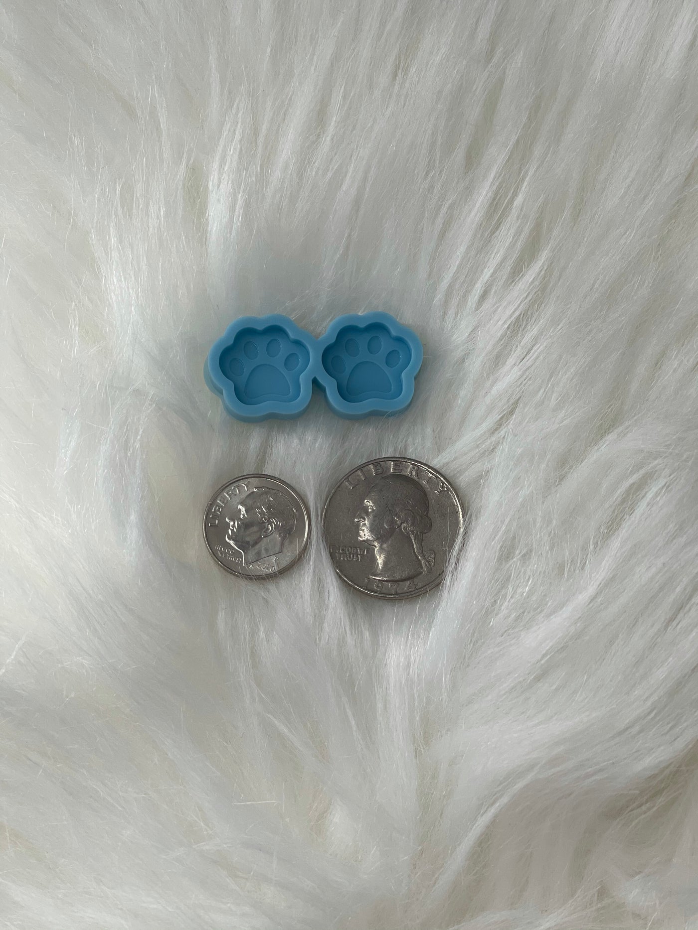 Paw Print Silicone Earring Mold