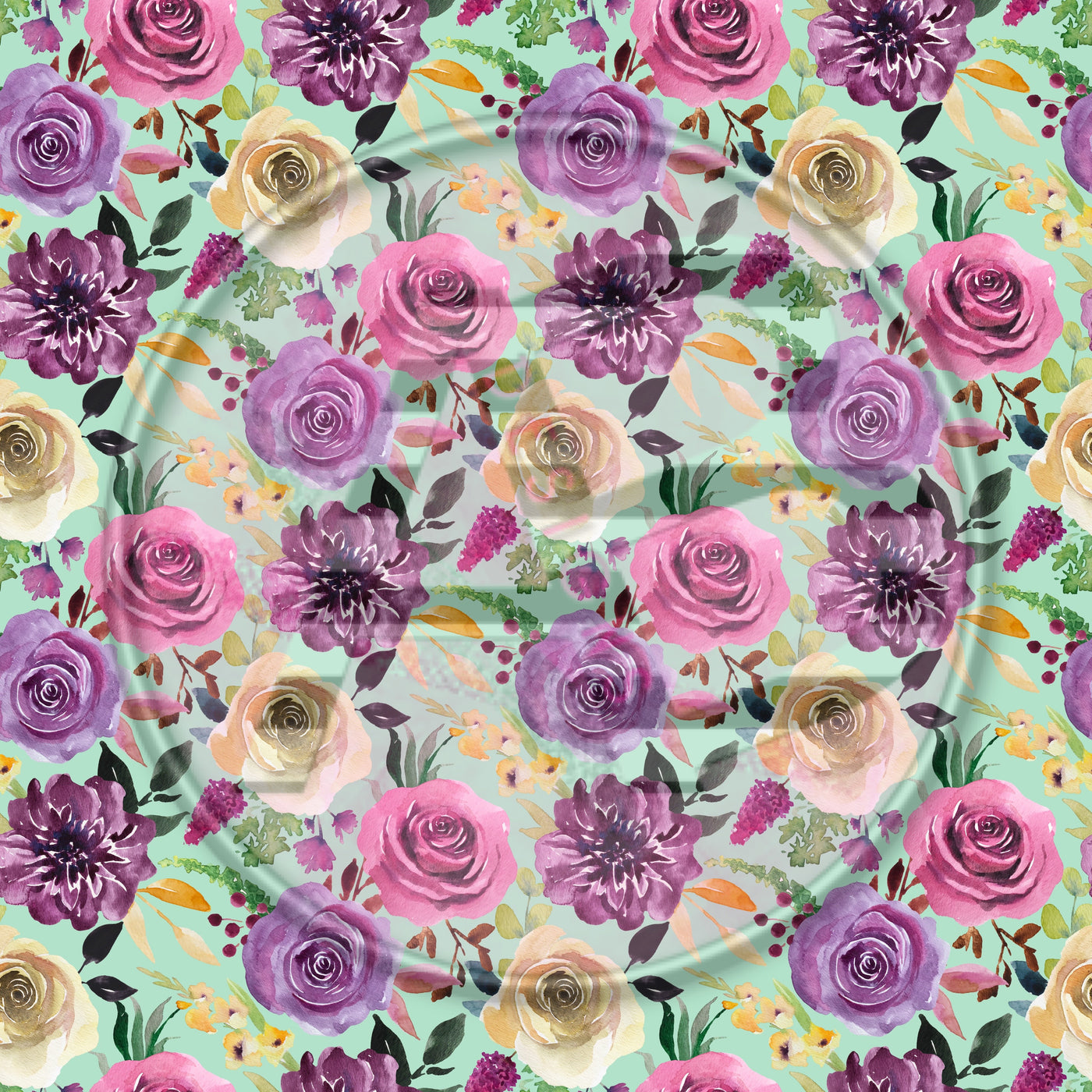 Adhesive Patterned Vinyl - Floral 1615