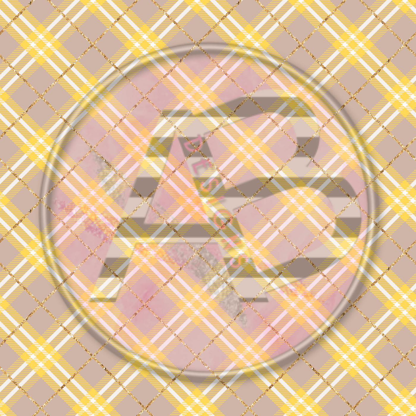 Adhesive Patterned Vinyl - Plaid 1367