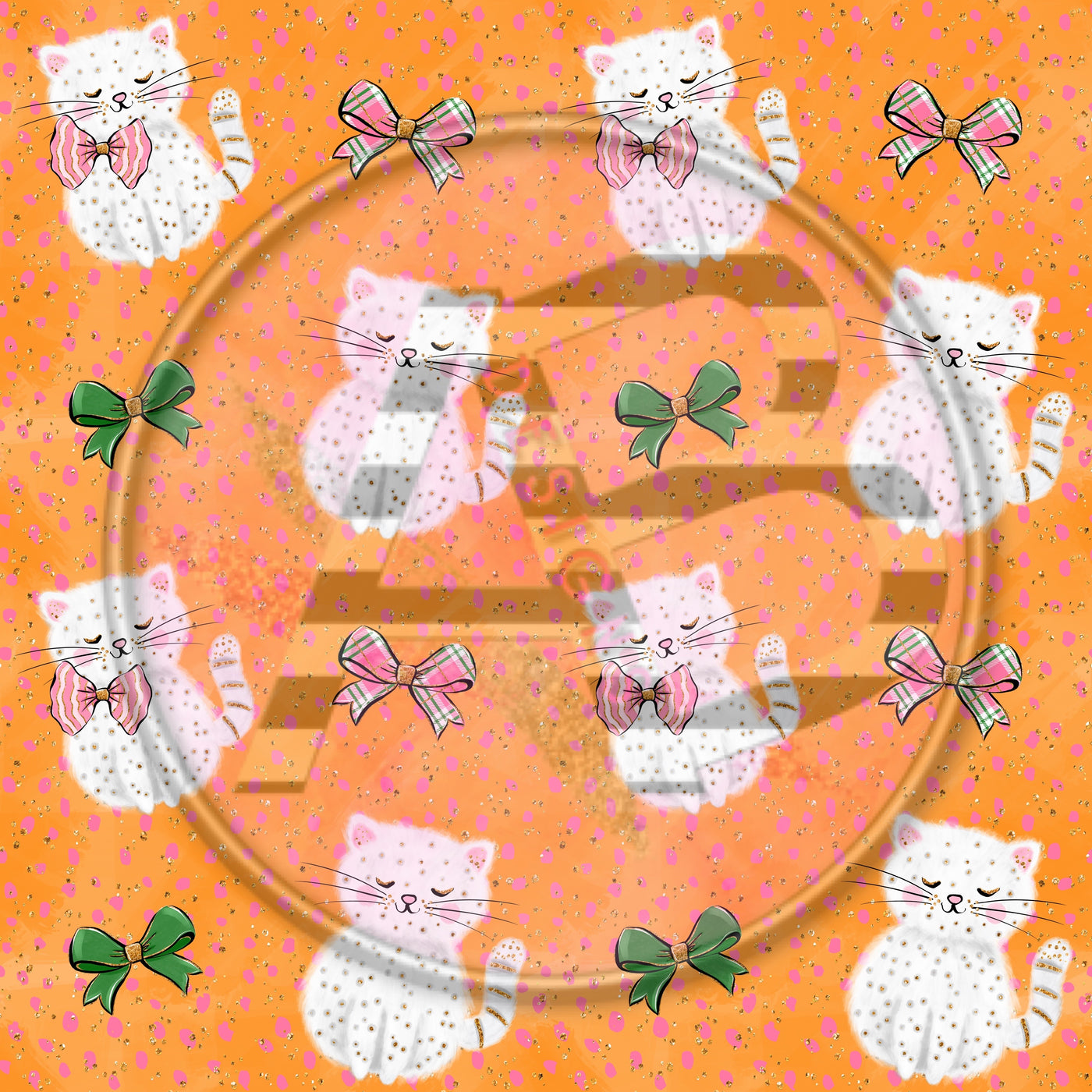 Adhesive Patterned Vinyl - Cats 877