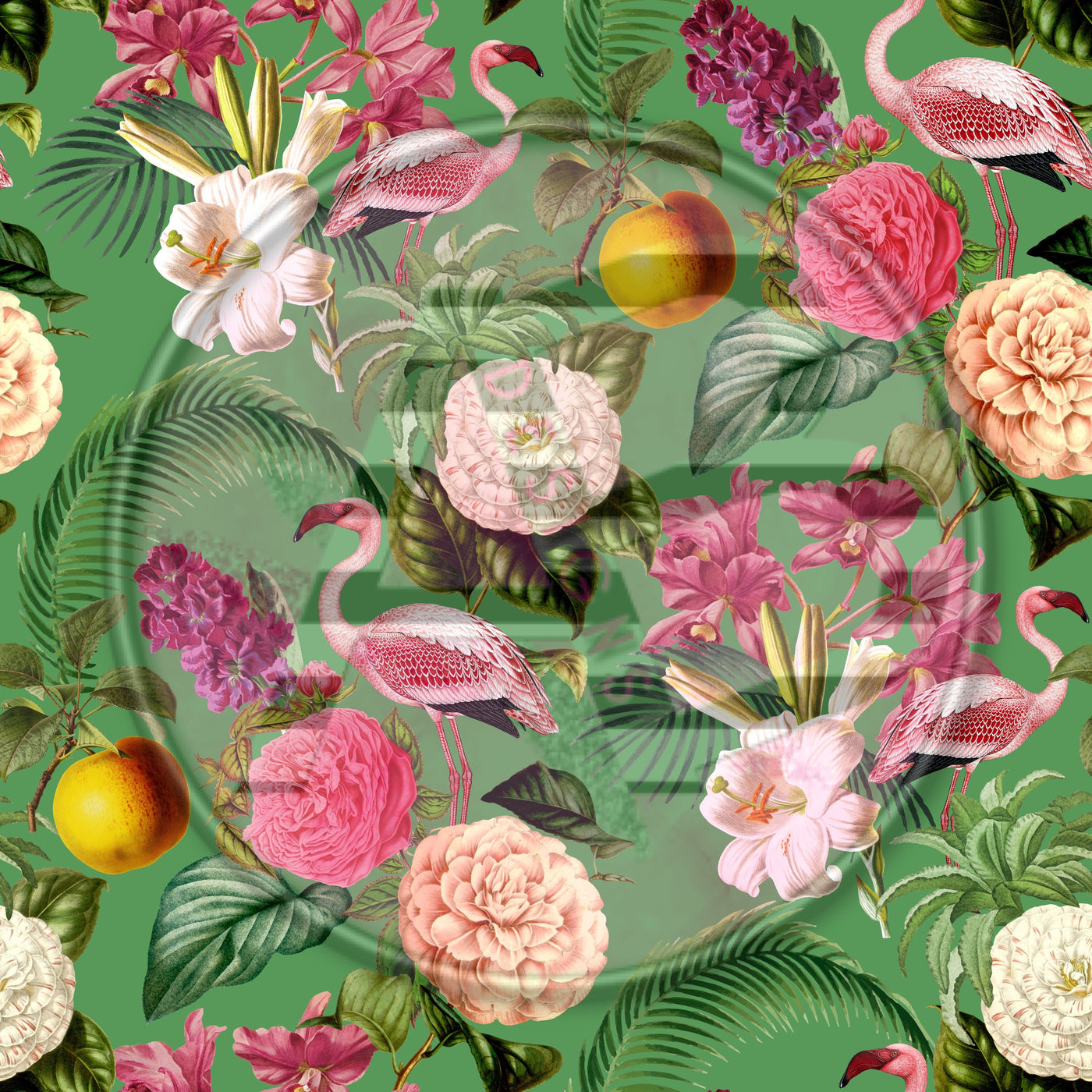 Adhesive Patterned Vinyl - Tropical 1758