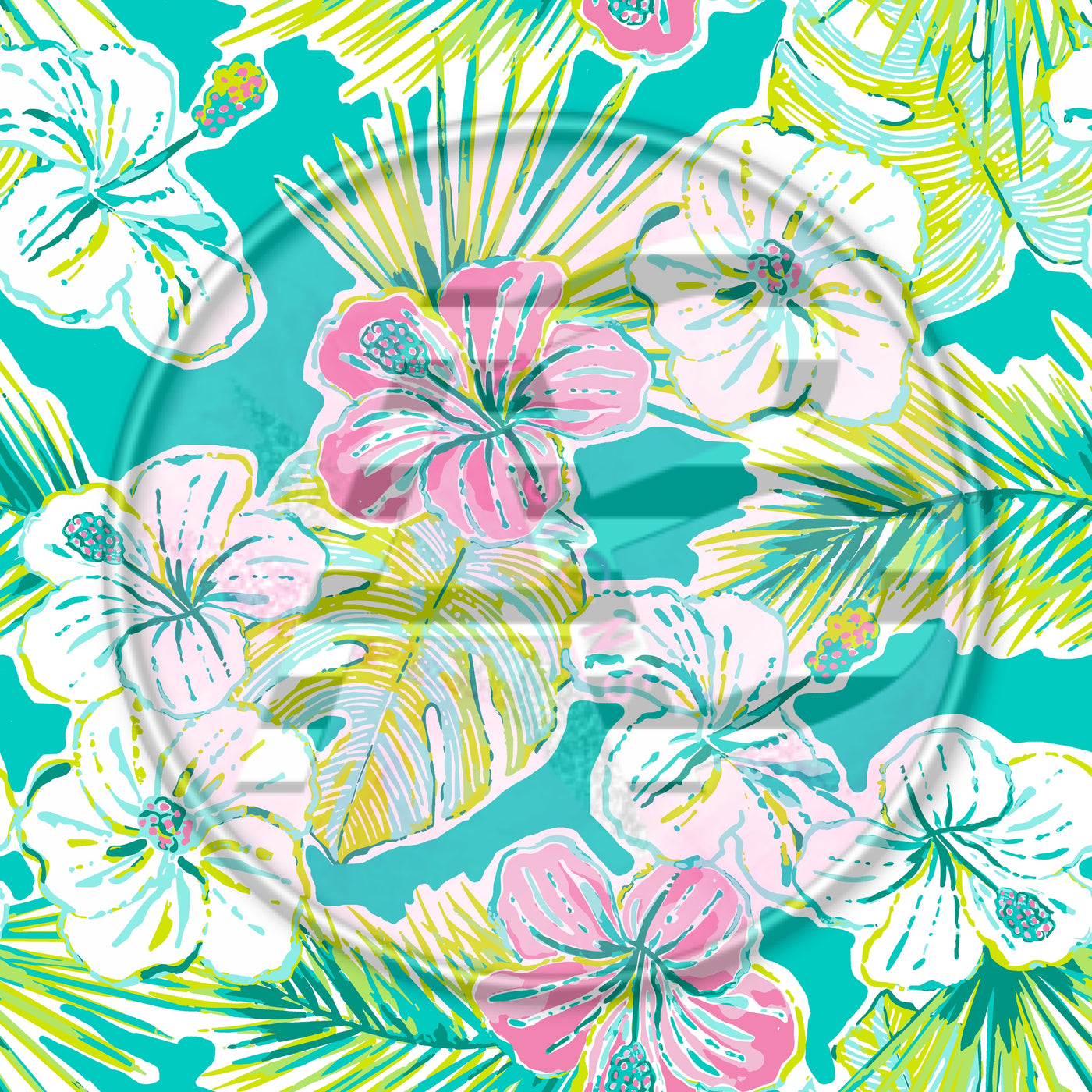 Adhesive Patterned Vinyl - Tropical 1351