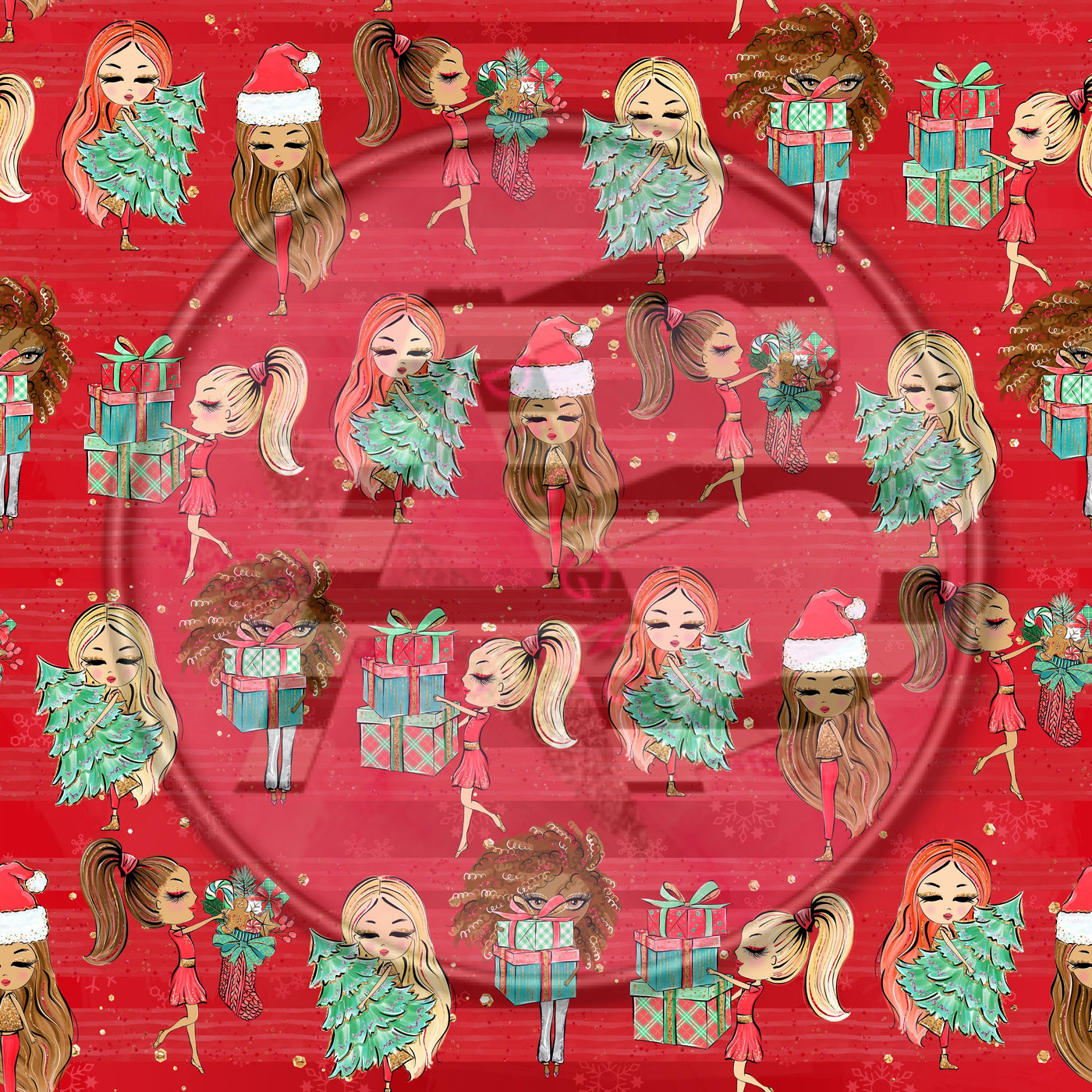 Adhesive Patterned Vinyl - Christmas 1468