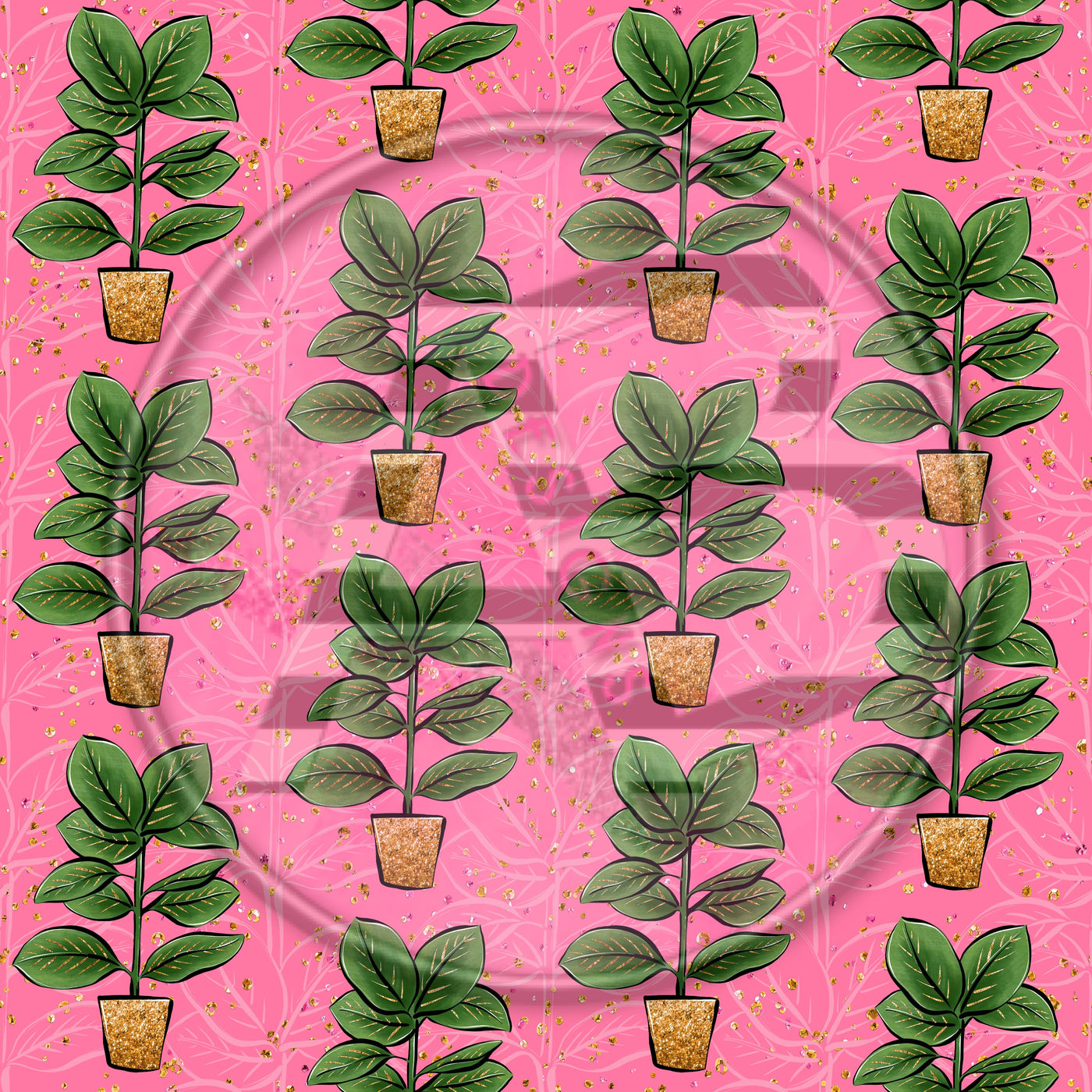 Adhesive Patterned Vinyl - Plants 1574