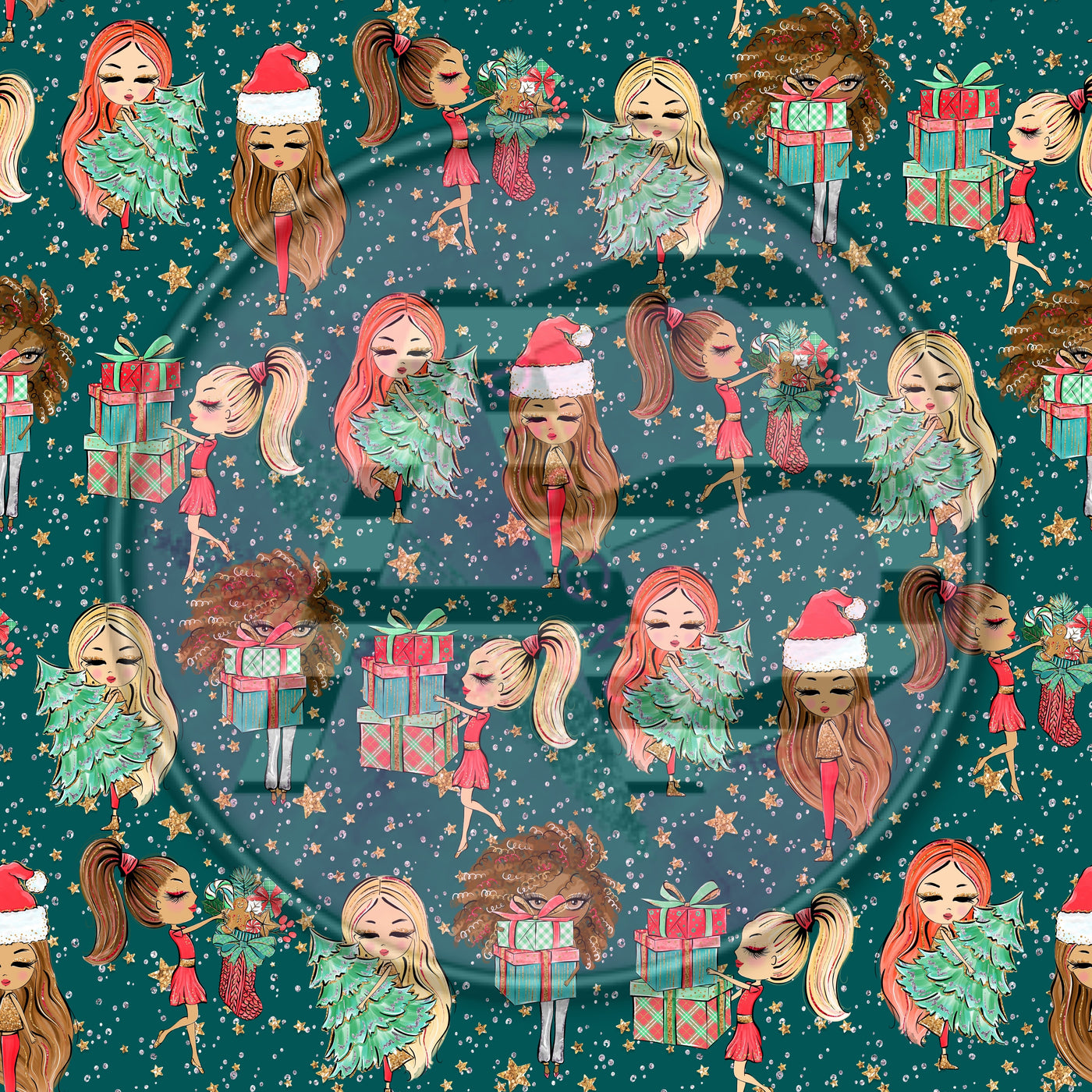 Adhesive Patterned Vinyl - Christmas 1473