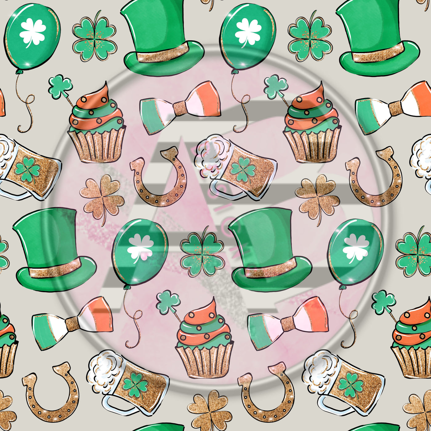 Adhesive Patterned Vinyl - St. Patrick's 1639