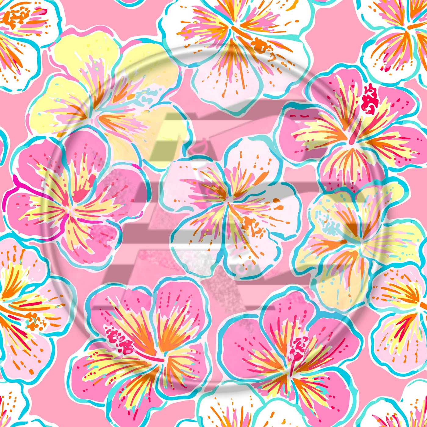 Adhesive Patterned Vinyl - Tropical 1352