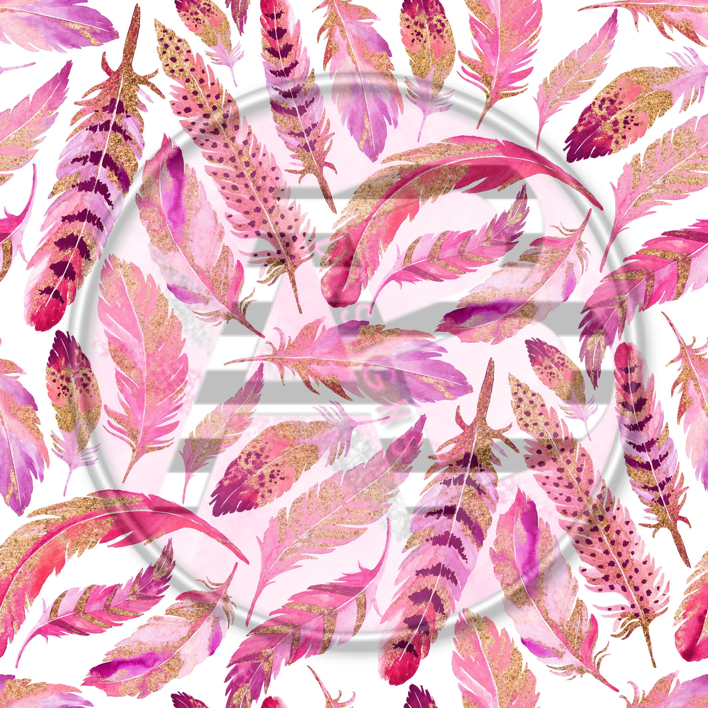 Adhesive Patterned Vinyl - Feathers 293