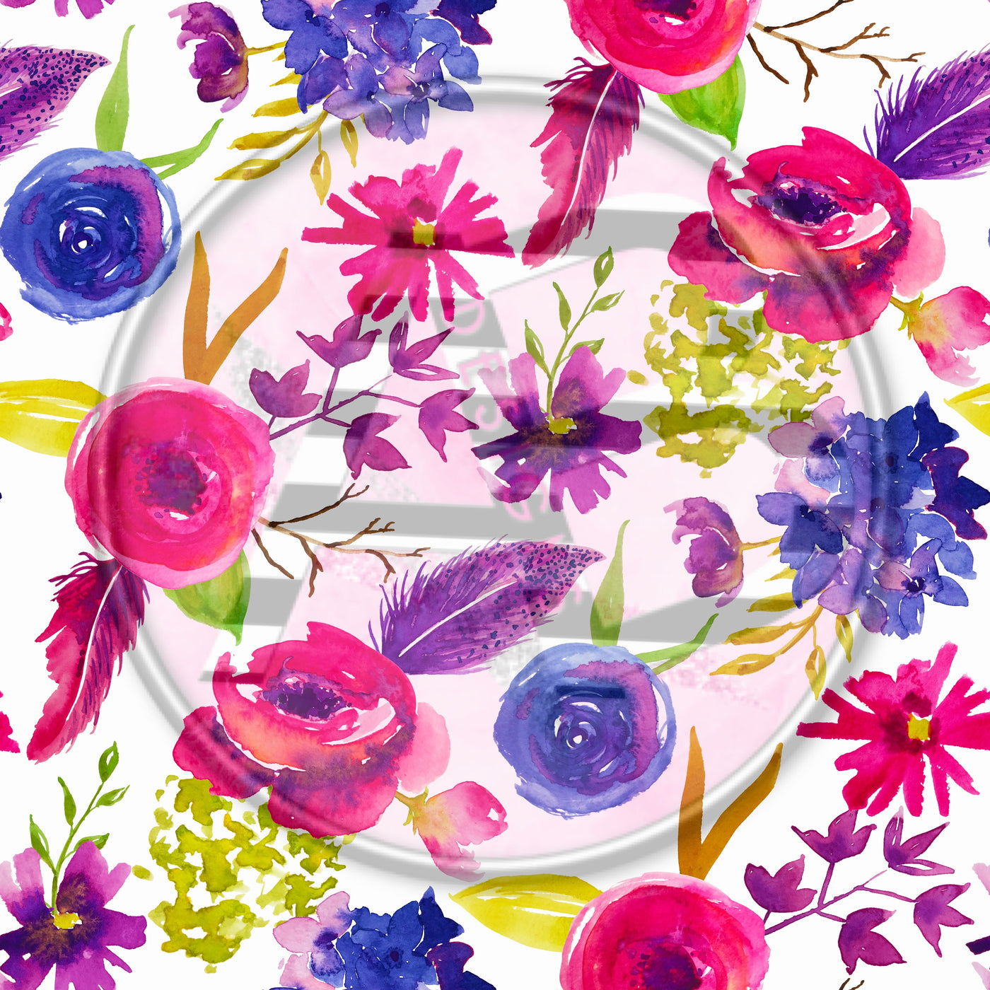 Adhesive Patterned Vinyl - Floral 2203