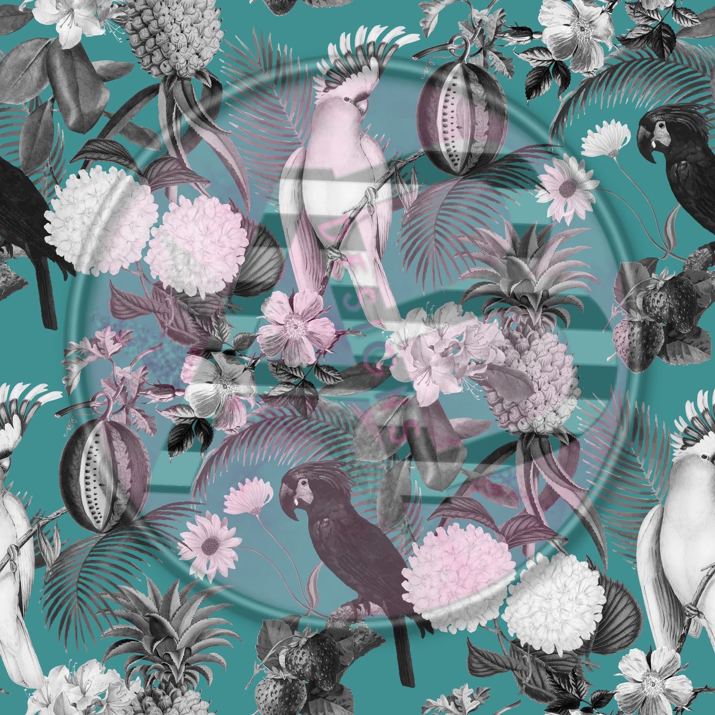 Adhesive Patterned Vinyl - Tropical 2108