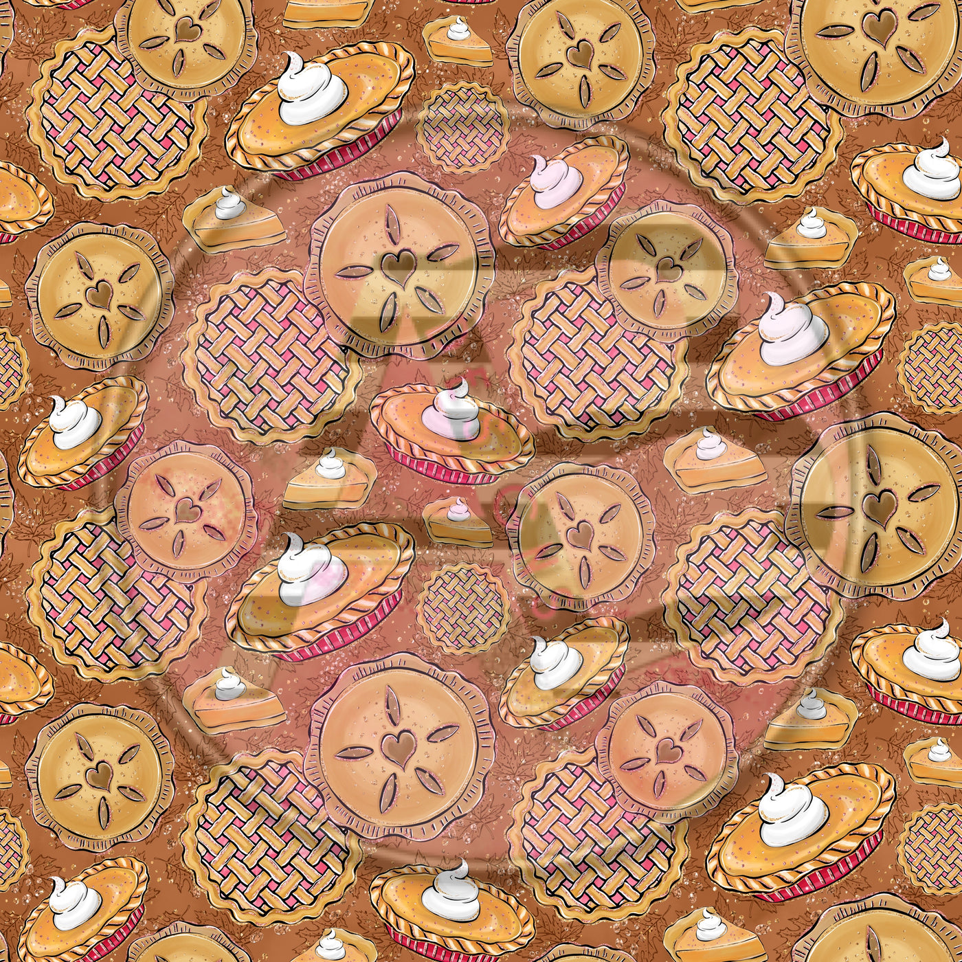 Adhesive Patterned Vinyl - Thanksgiving 1488