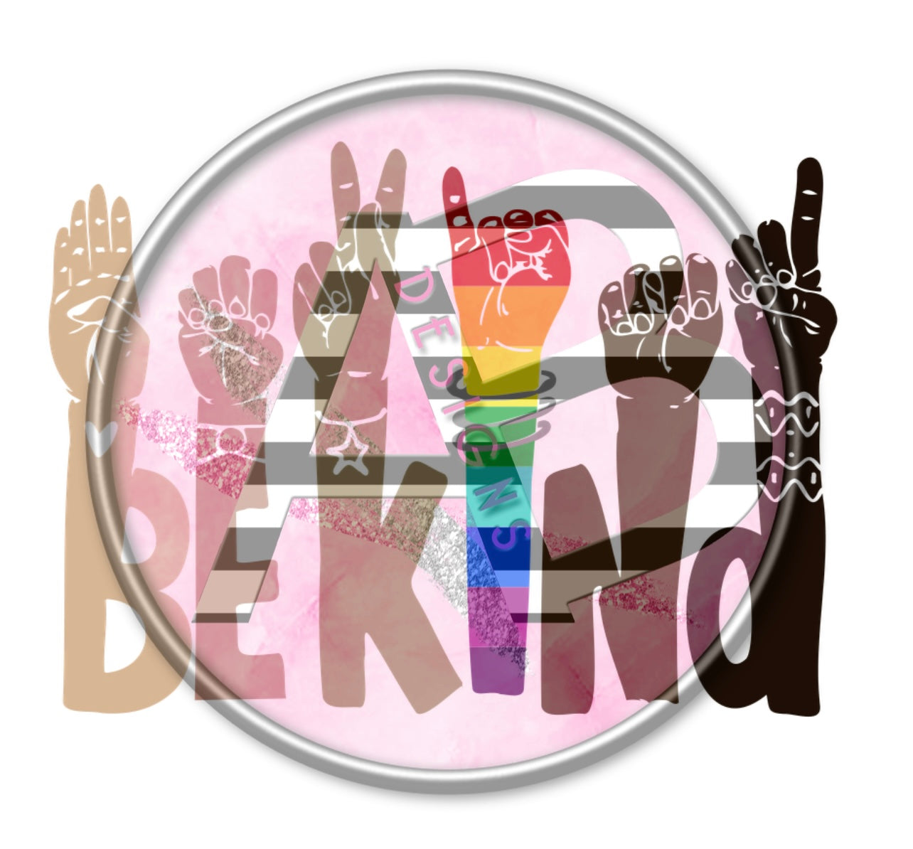 Be Kind Clear Cast Decal