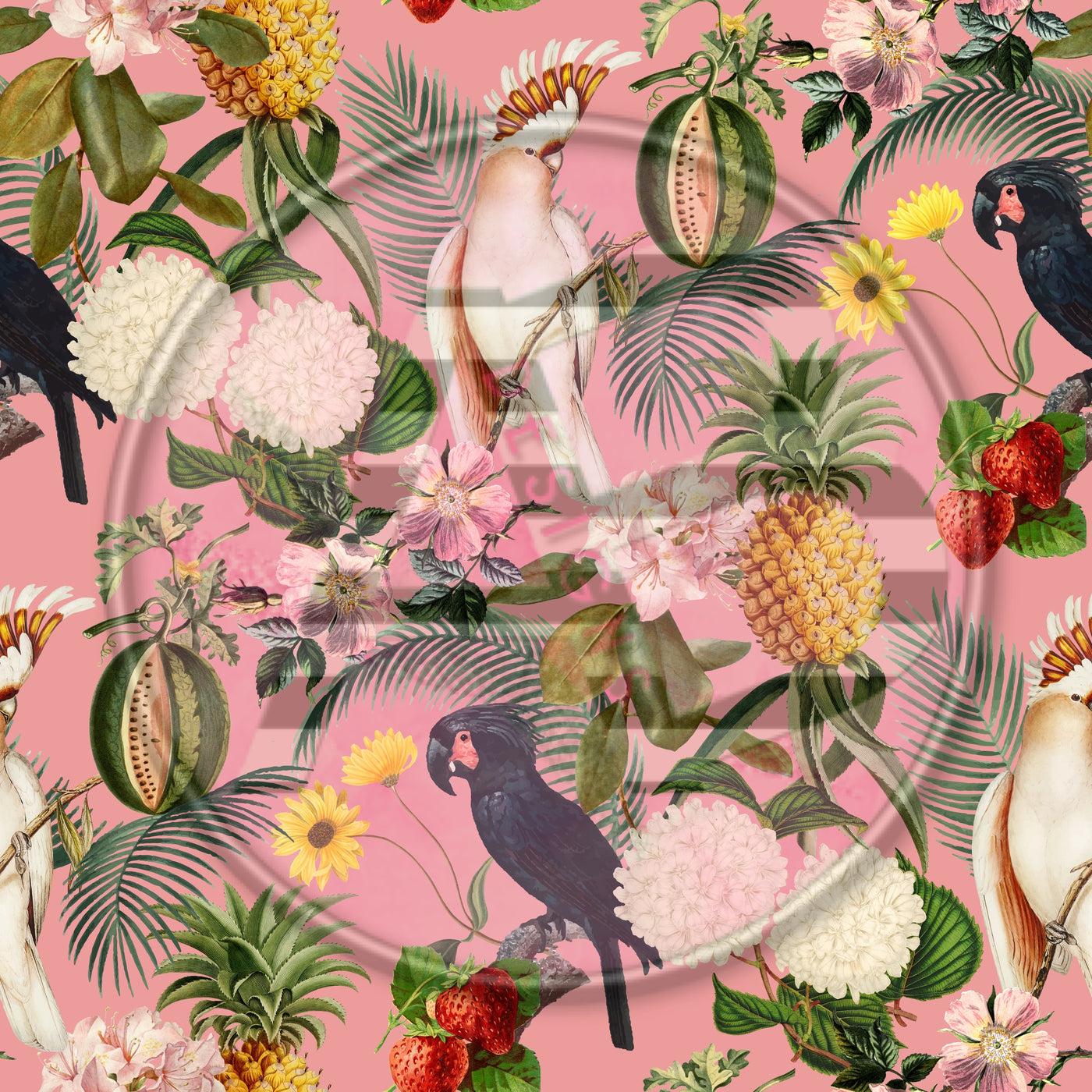 Adhesive Patterned Vinyl - Tropical 1762