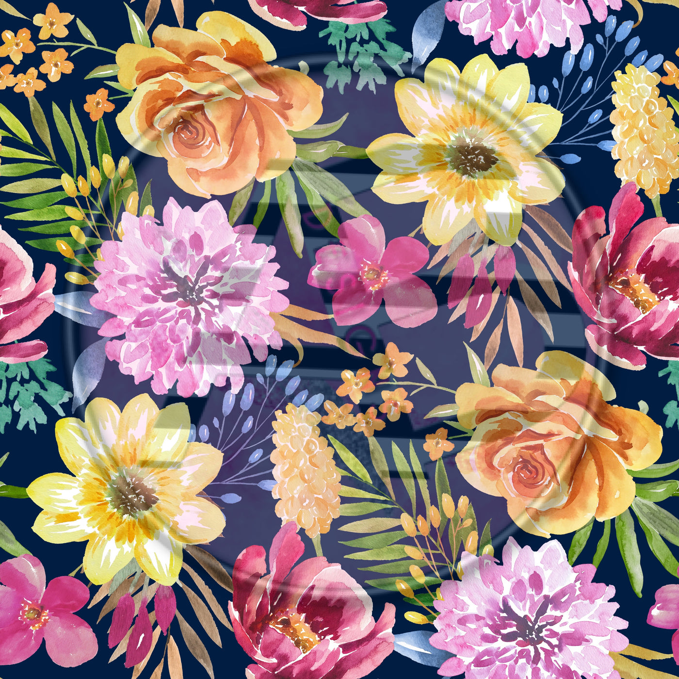 Adhesive Patterned Vinyl - Floral 2214