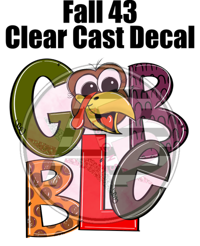 Fall 43 - Clear Cast Decal
